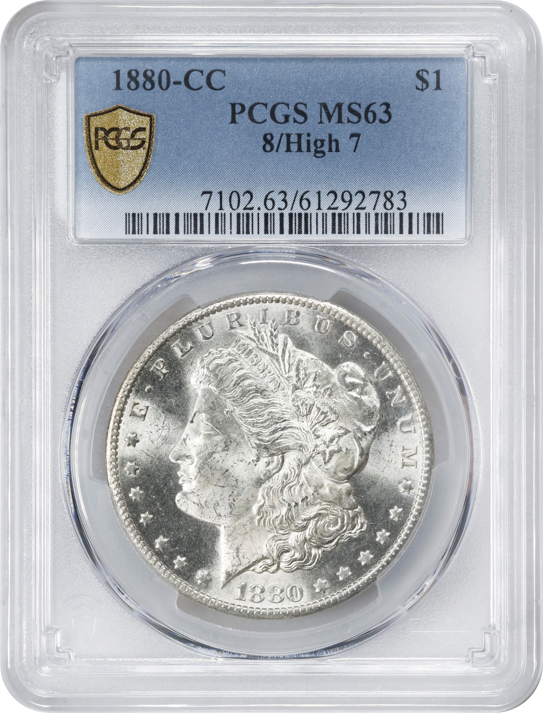 1880-CC $1  8/High 7 AU58 thumbnail 16