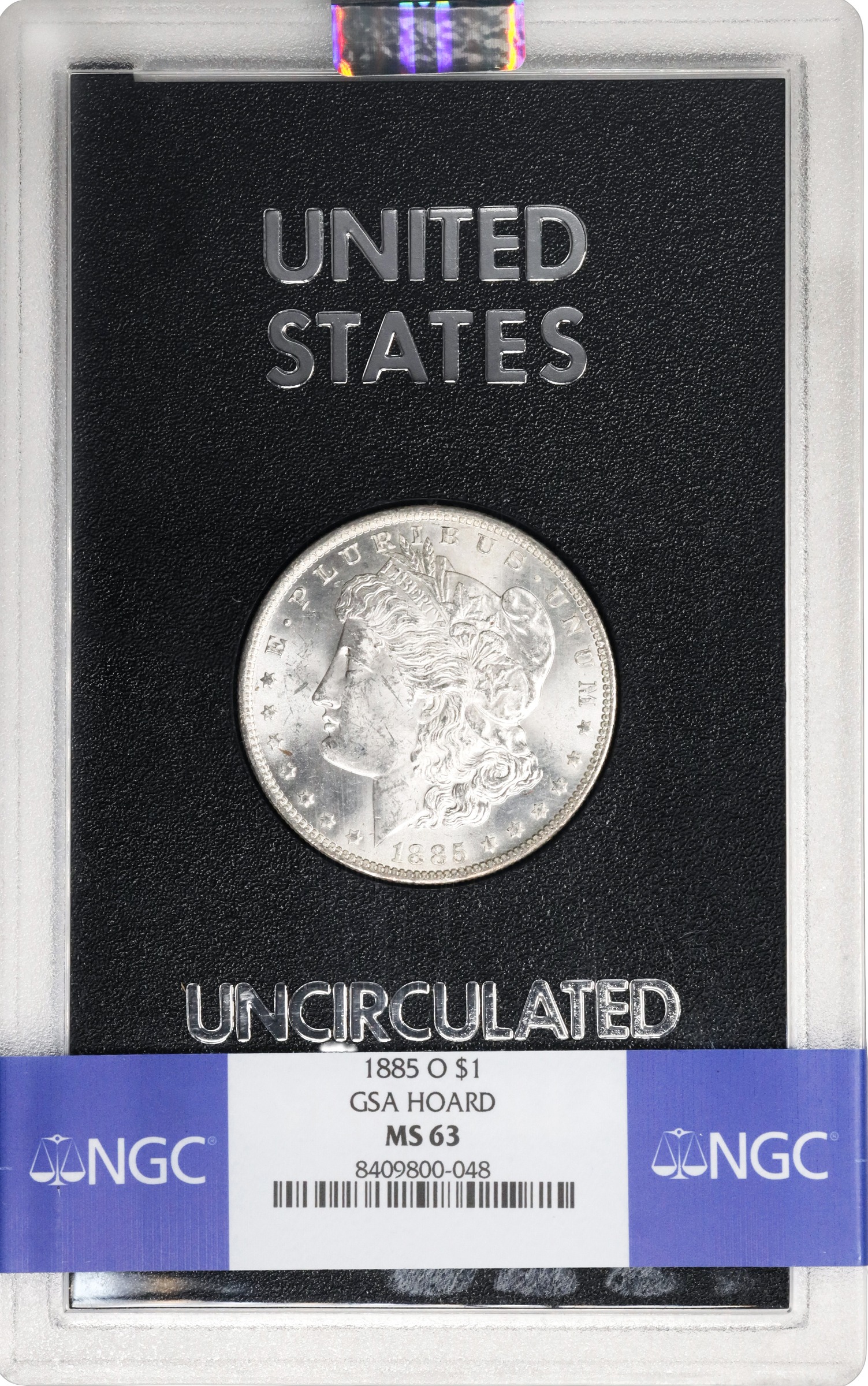 image for: 1885-O GSA Morgan Silver Dollar. MS-63 (NGC).