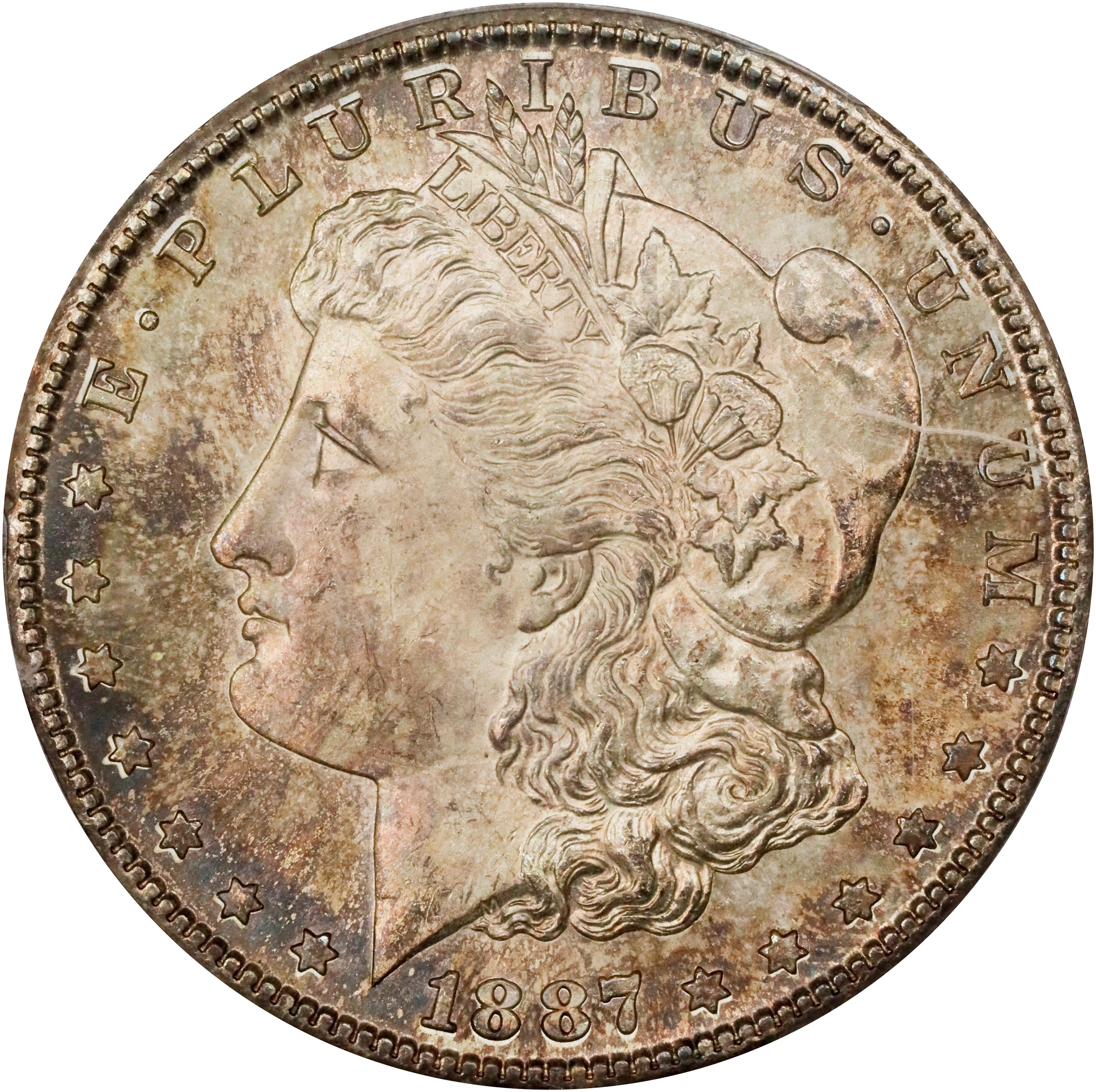 1887-S Morgan Silver Dollar. MS-65 (PCGS).