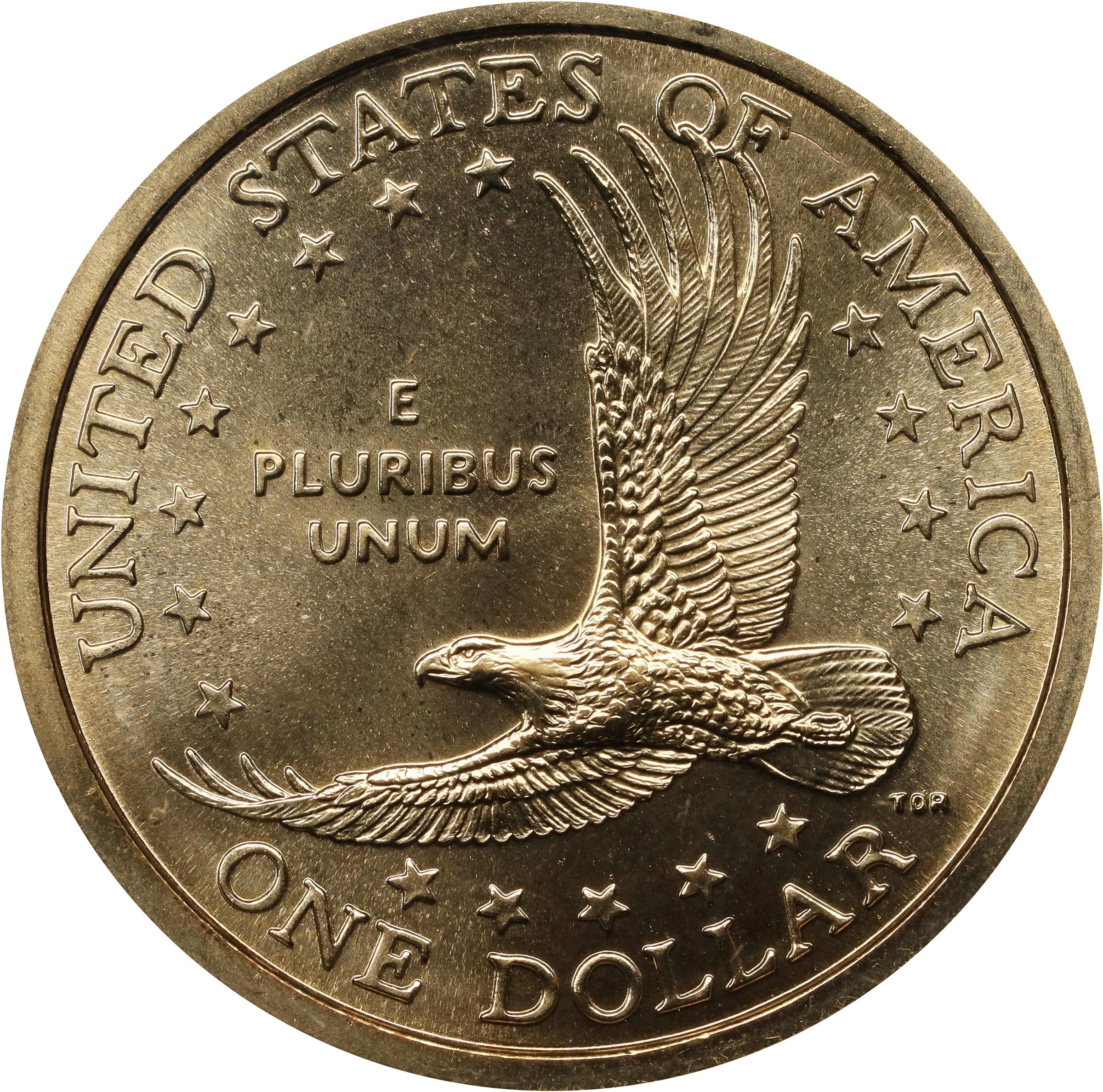 image for: 2000-P Sacagawea "Cheerios" Dollar. FS-902. Boldly Detailed Tail Feathers. MS-68 (ANACS).