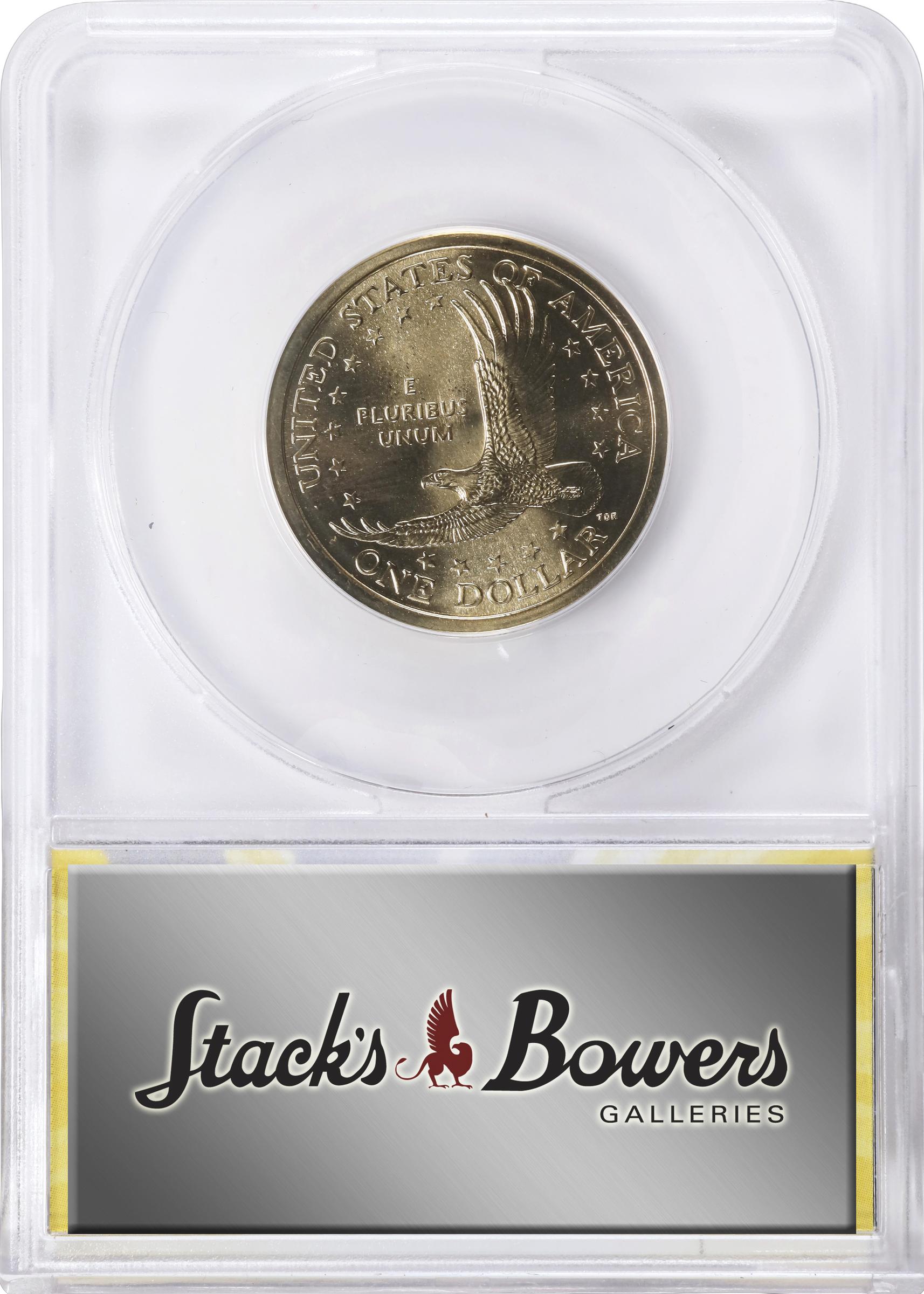 image for: 2000-P Sacagawea "Cheerios" Dollar. FS-902. Boldly Detailed Tail Feathers. MS-68 (ANACS).