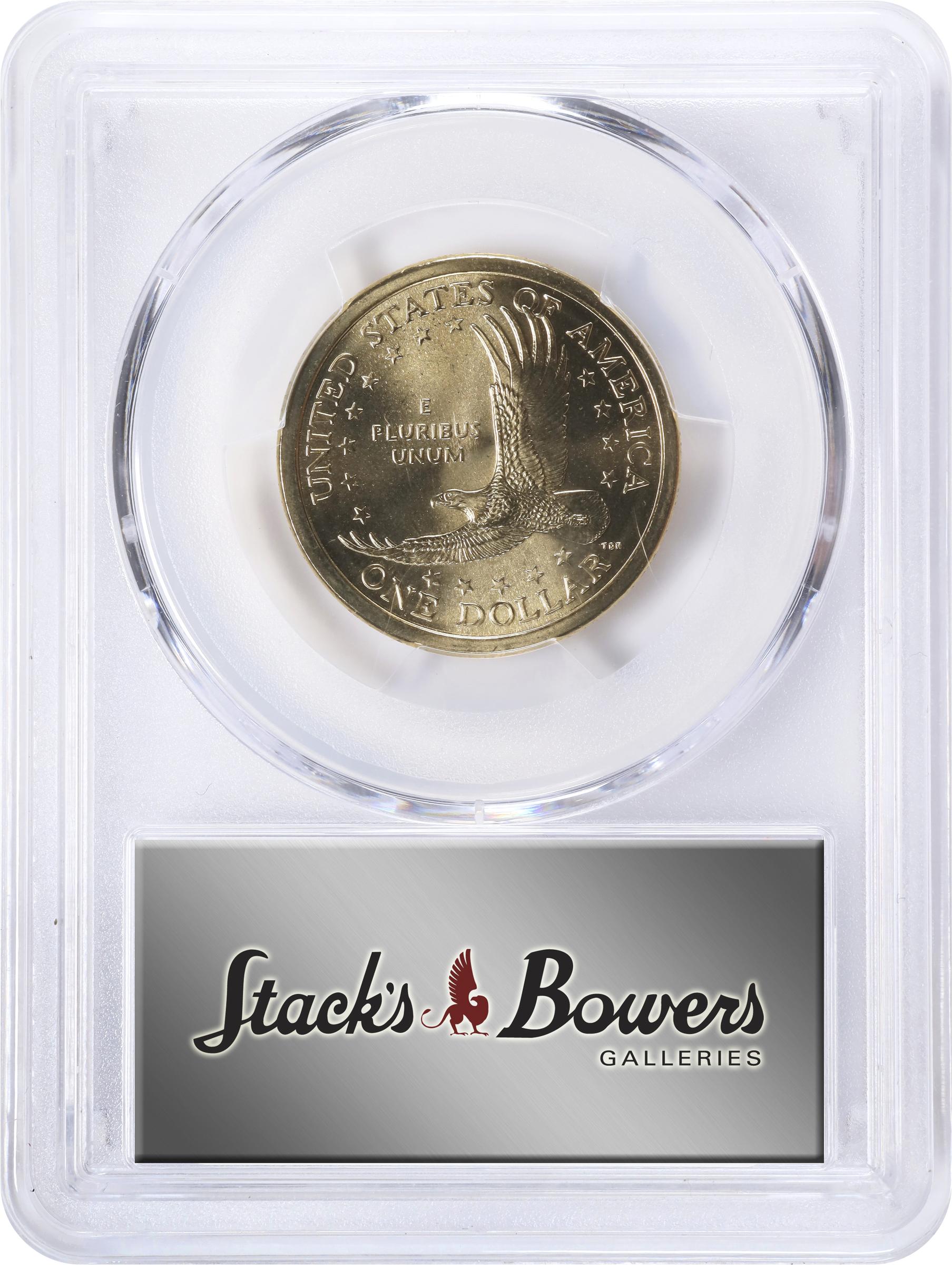 image for: 2000-P Sacagawea "Cheerios" Dollar. FS-902. Boldly Detailed Tail Feathers. MS-67 (PCGS).