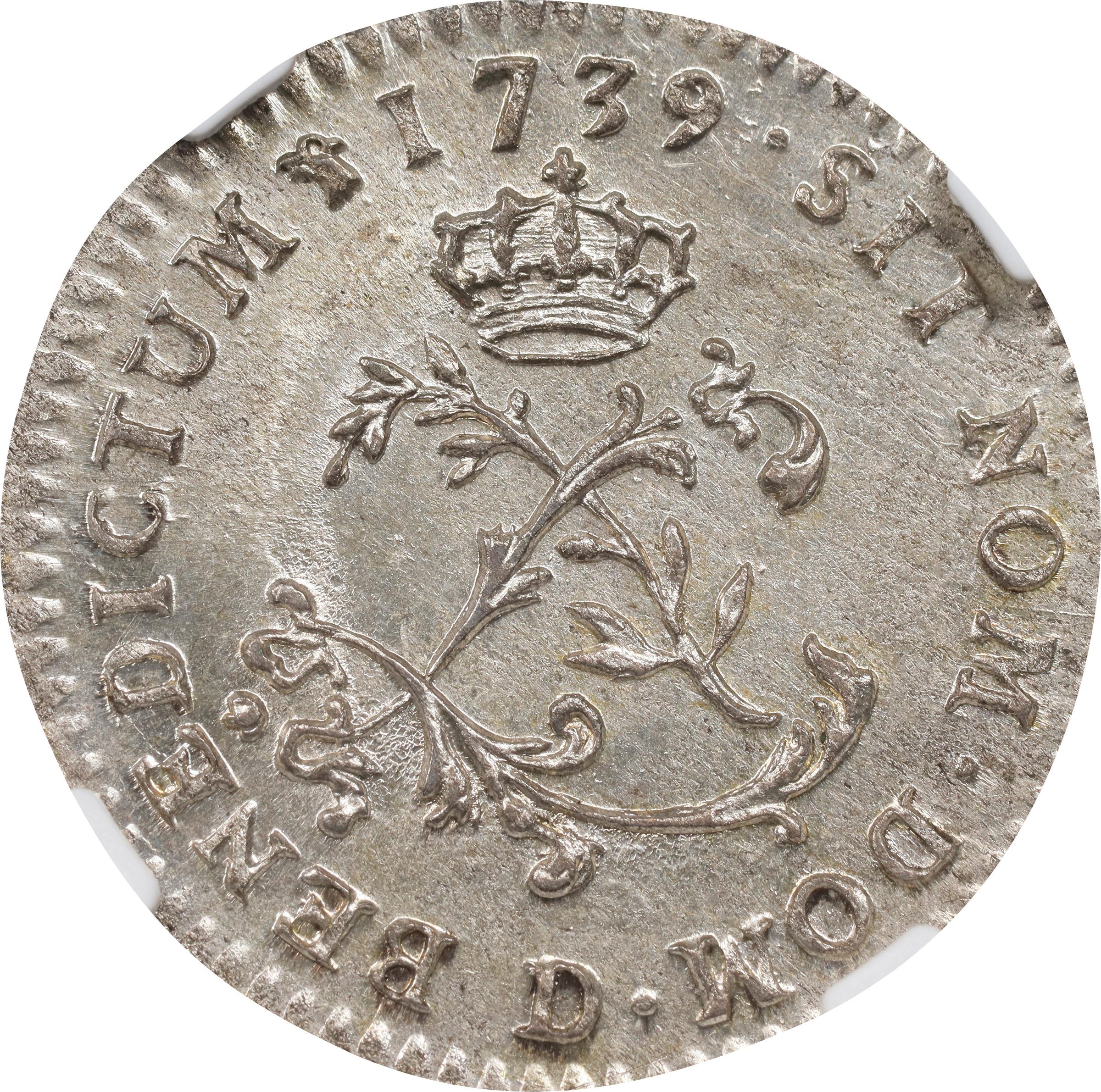 image for: 1739-D Sou Marque. Lyon Mint. Vlack-71. Rarity-1. MS-64 (NGC).