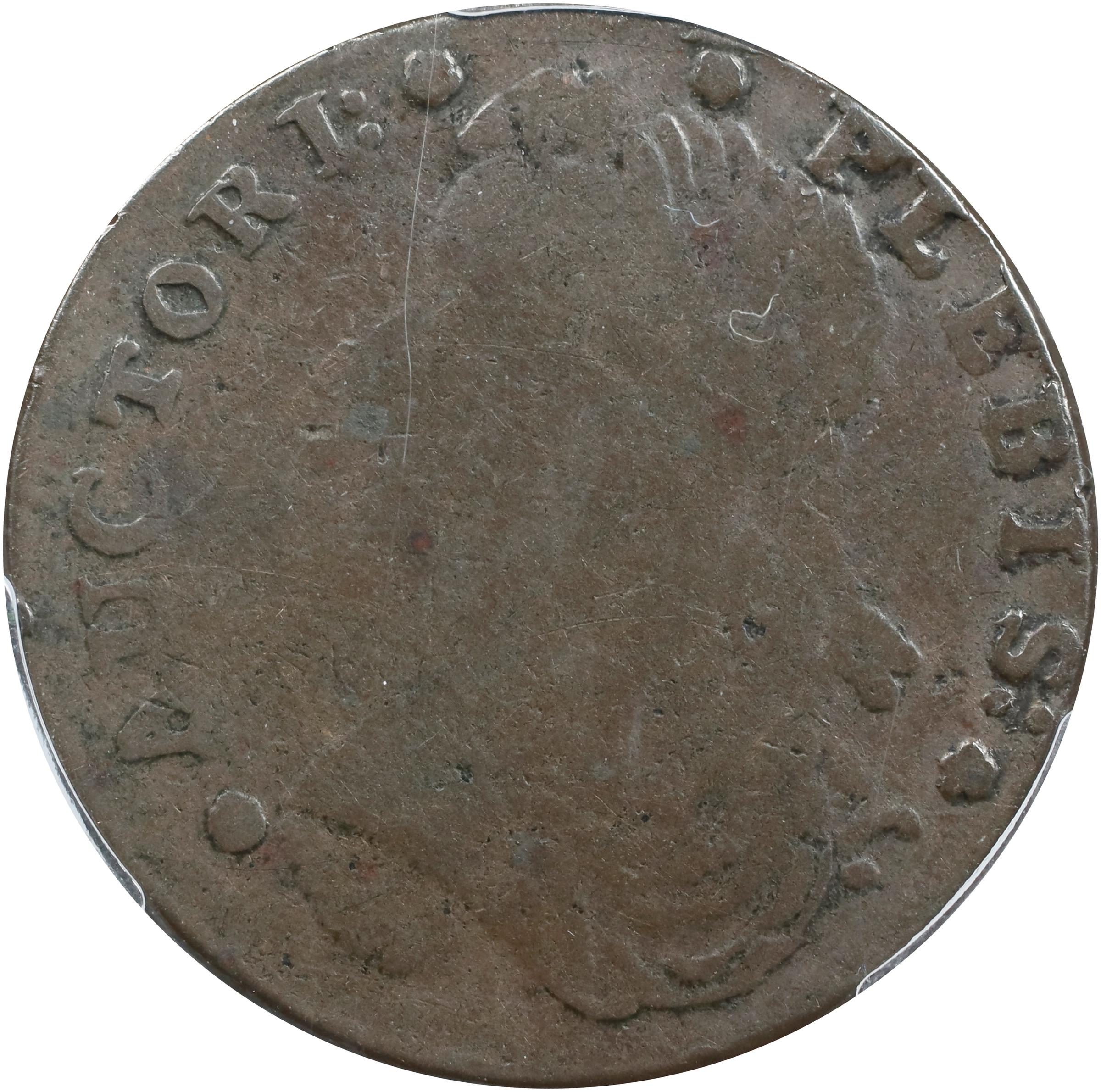 image for: 1787 Auctori Plebis Token. W-8770. Rarity-3. Fine-12 (PCGS).