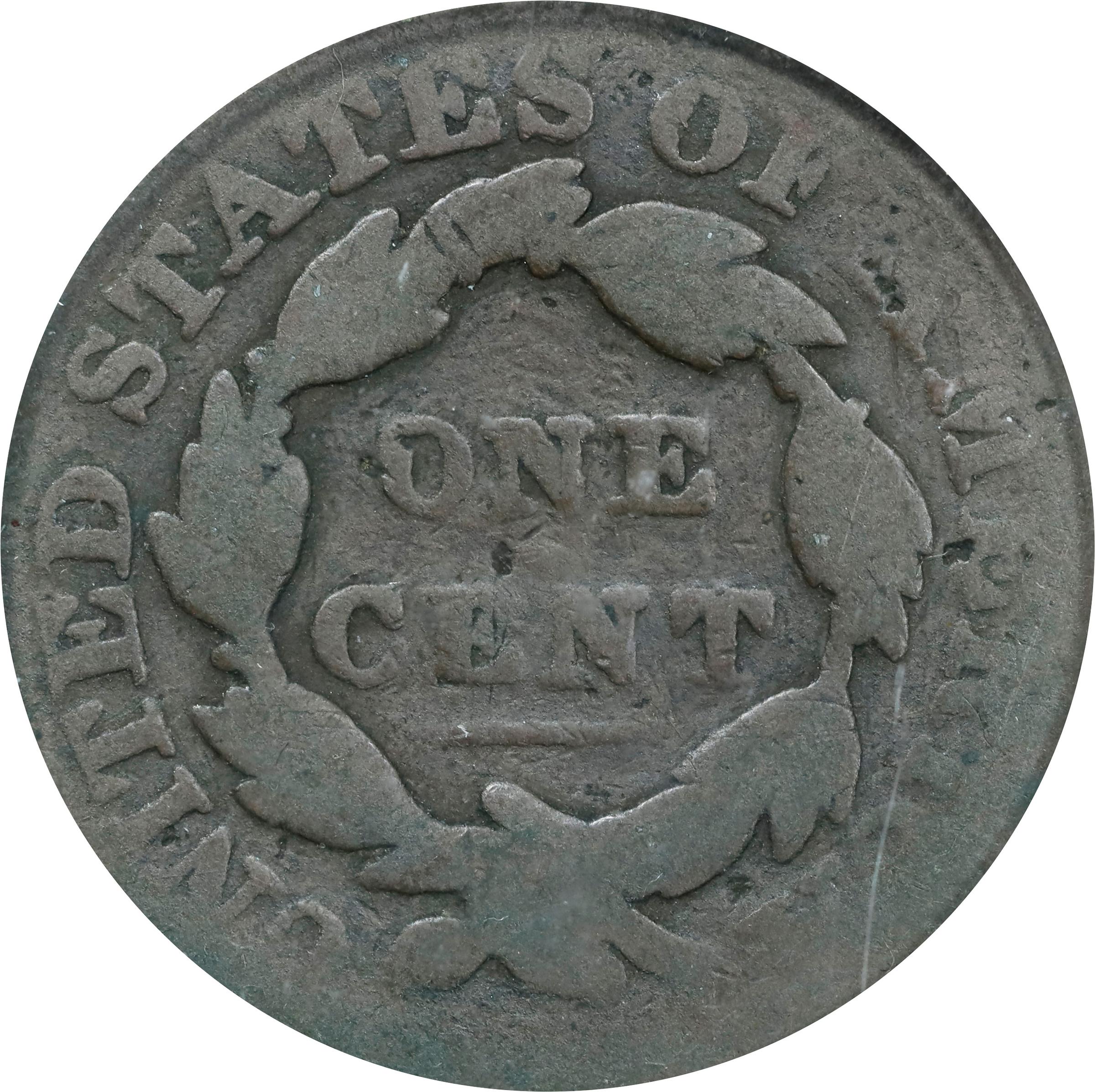 image for: 1831 Matron Head Cent. N-12. Rarity-1. Large Letters. Good-4 (PCGS).