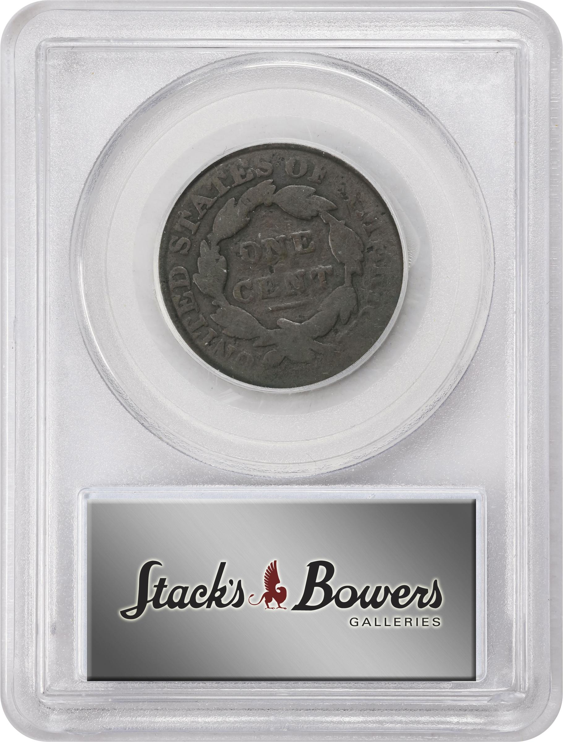 image for: 1831 Matron Head Cent. N-12. Rarity-1. Large Letters. Good-4 (PCGS).