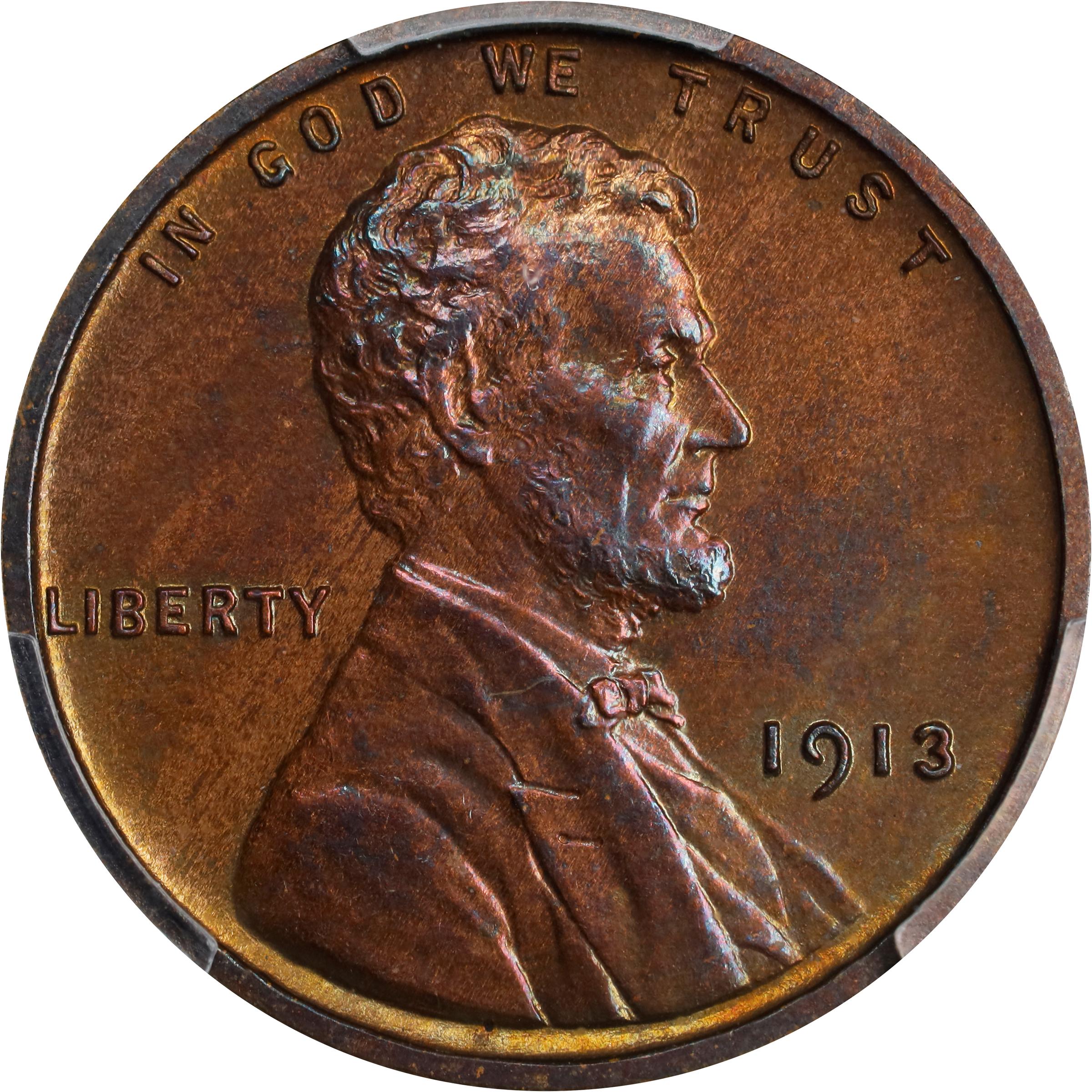image for: 1913 Lincoln Cent. Proof-65 BN (PCGS).