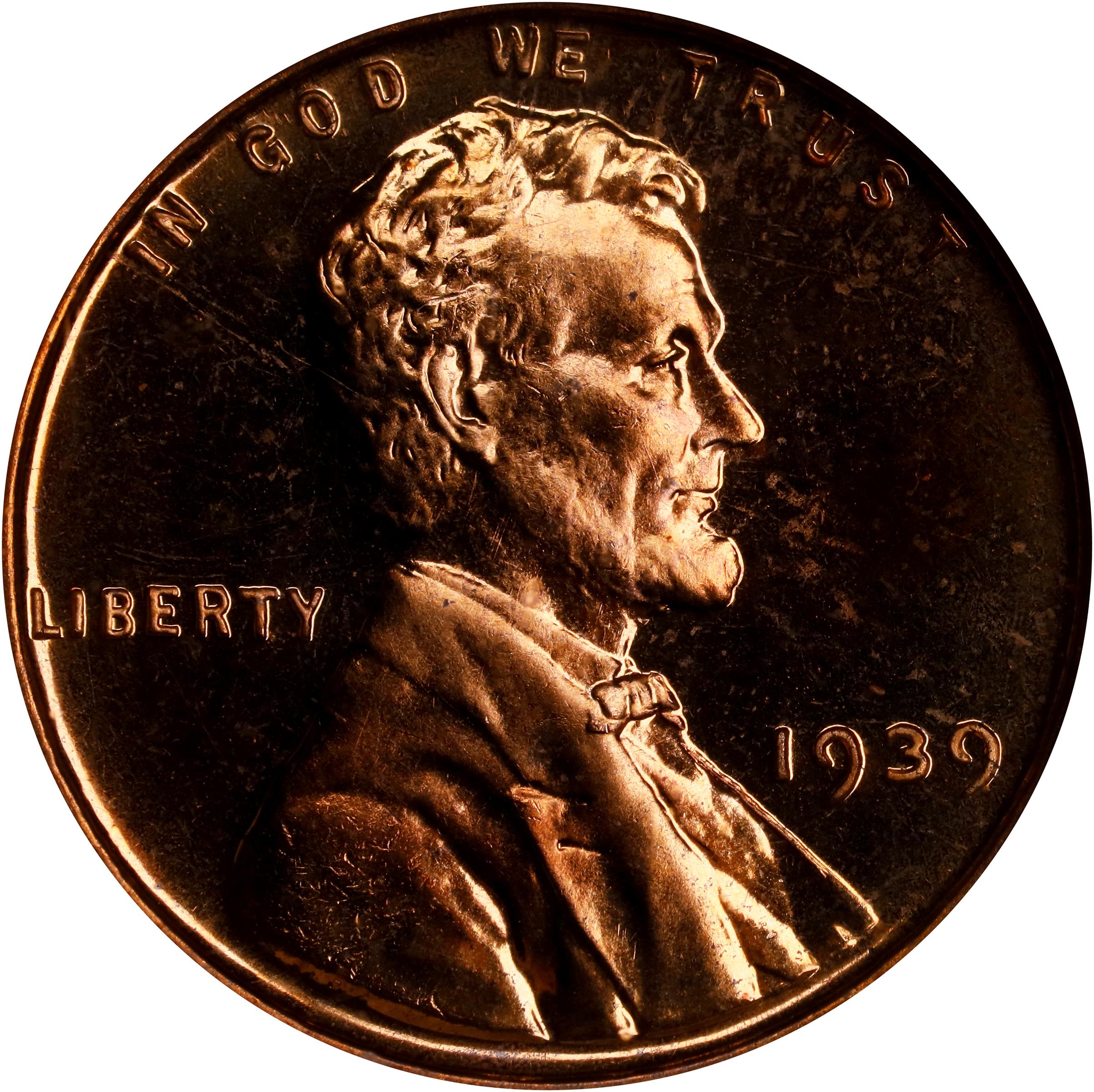 image for: 1939 Lincoln Cent. Proof-64 RD Cameo (NGC).