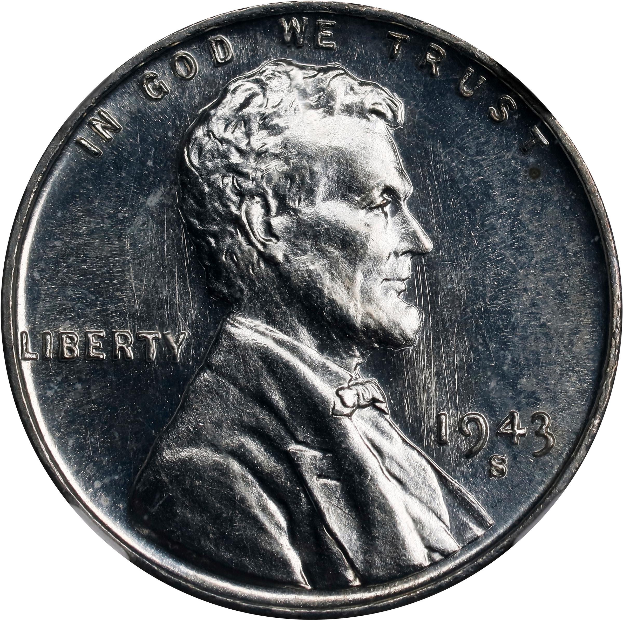 image for: 1943-S Lincoln Cent. MS-67+ PL (NGC).