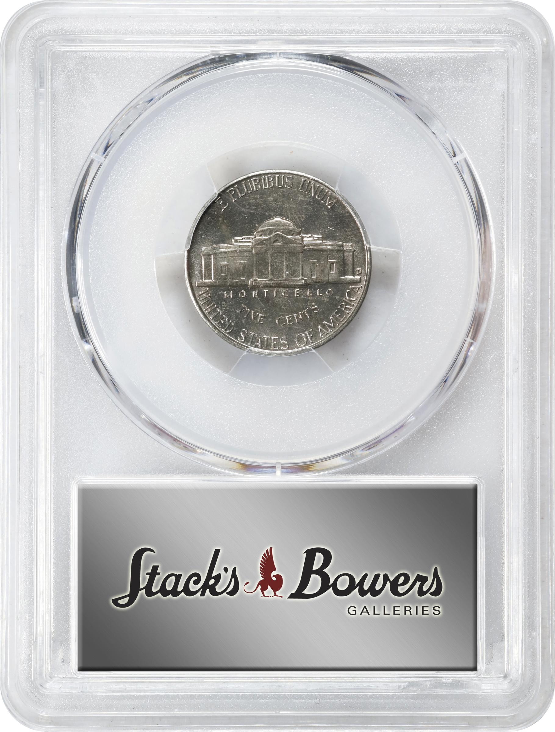 image for: 1952-D Jefferson Nickel. MS-66 FS (PCGS).