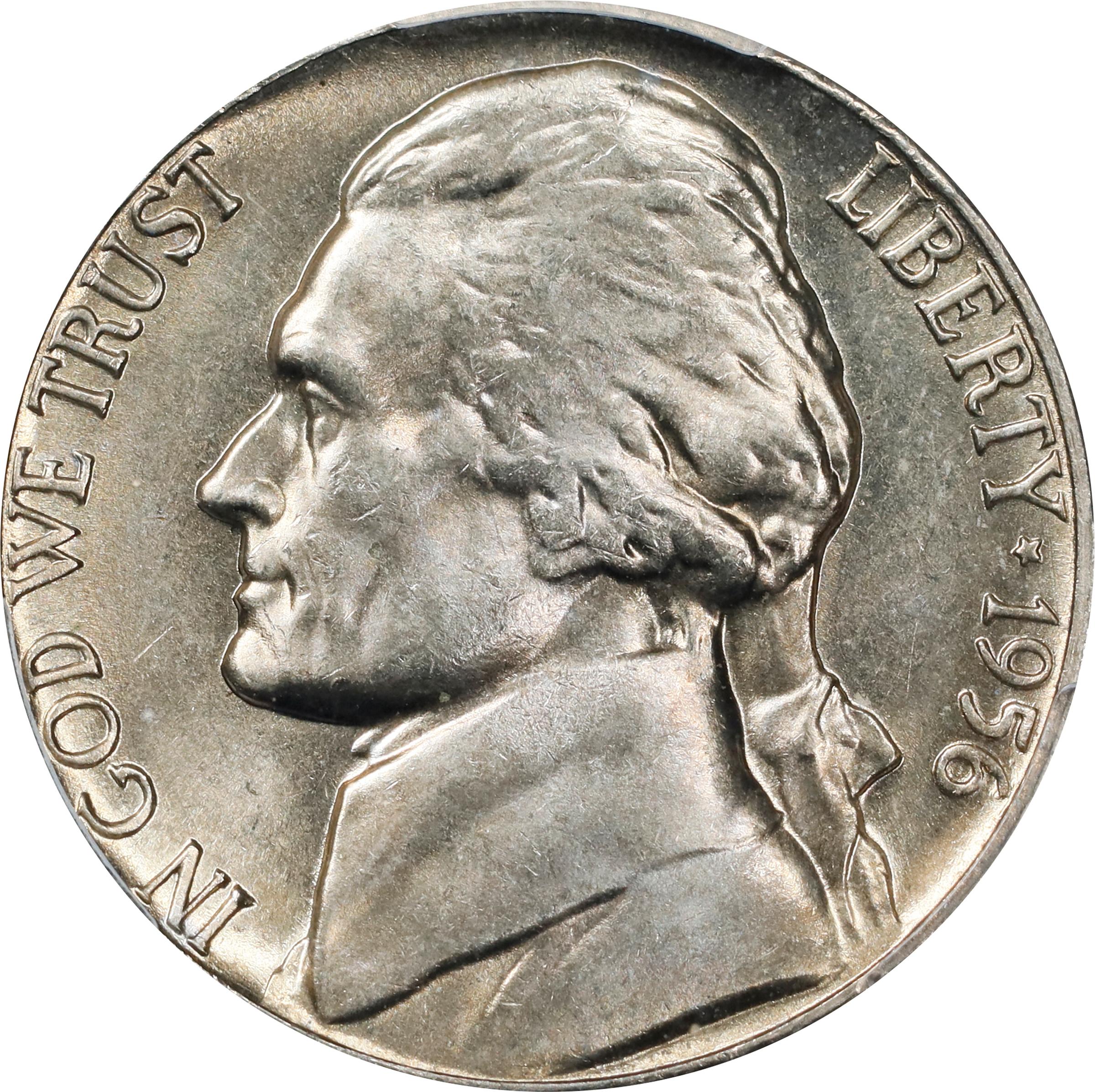 image for: 1956-D Jefferson Nickel. MS-65 FS (PCGS).