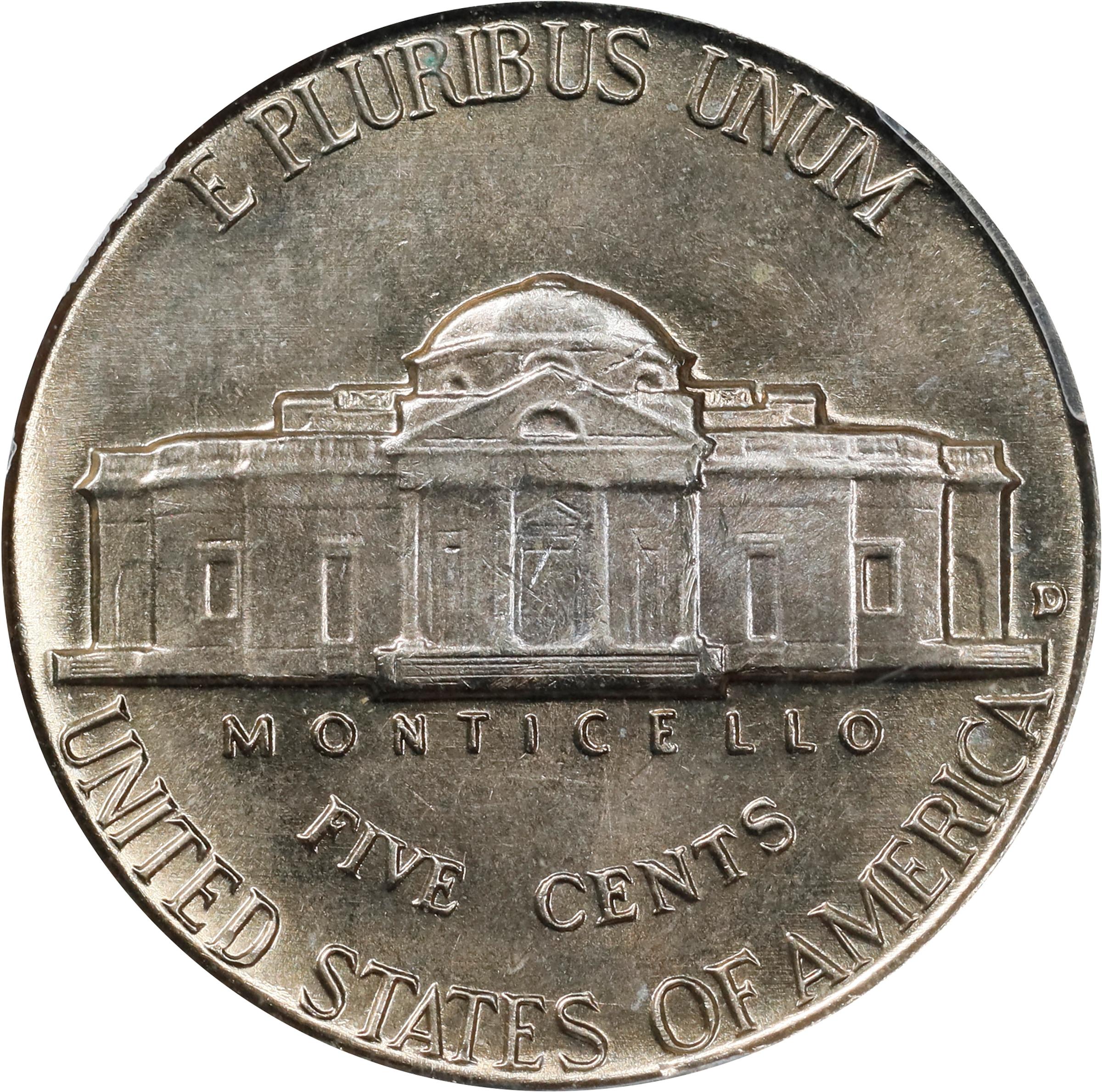 image for: 1956-D Jefferson Nickel. MS-65 FS (PCGS).
