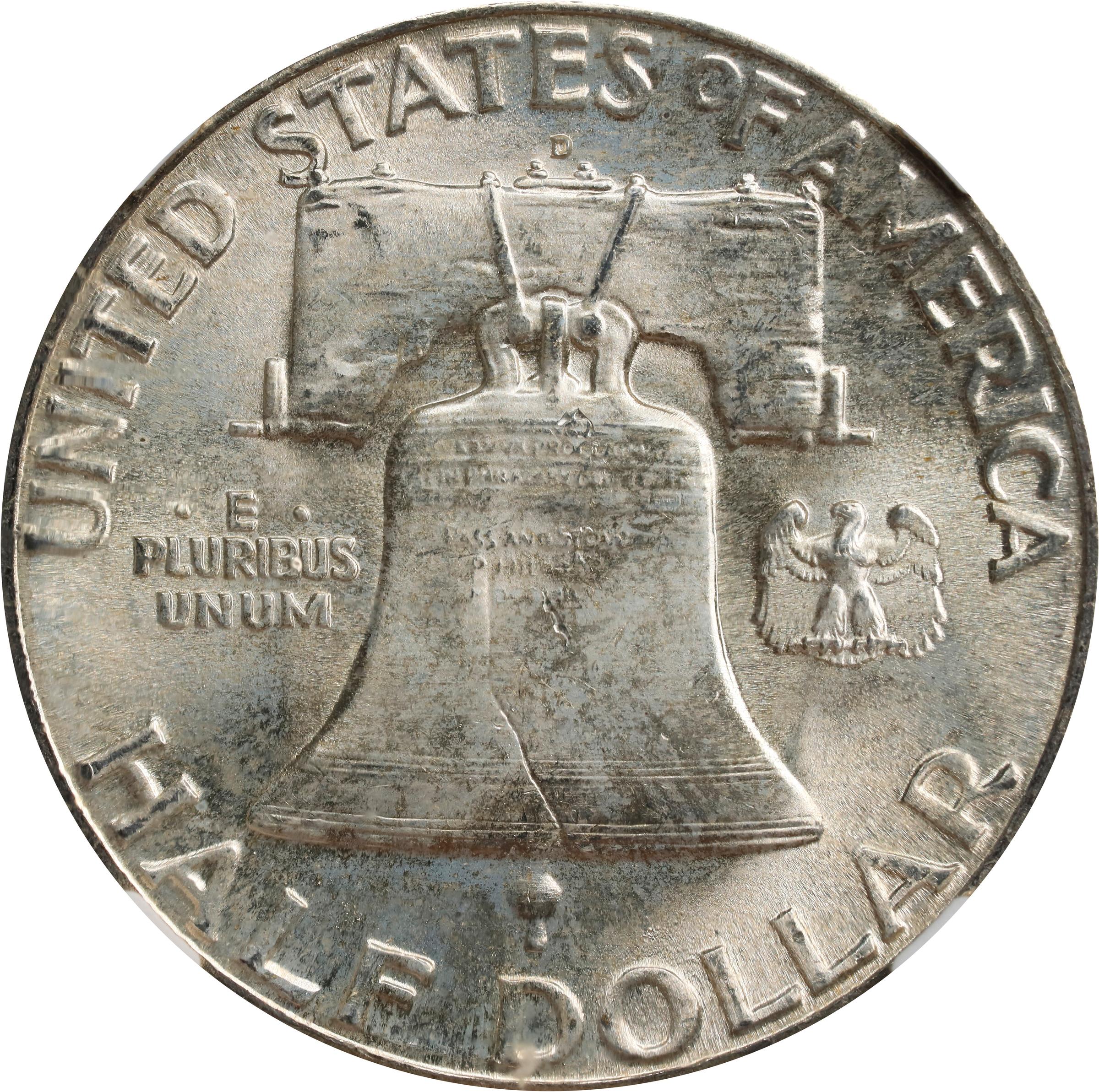 image for: 1948-D Franklin Half Dollar. FS-801. Doubled Die Reverse. MS-65 FBL (NGC).