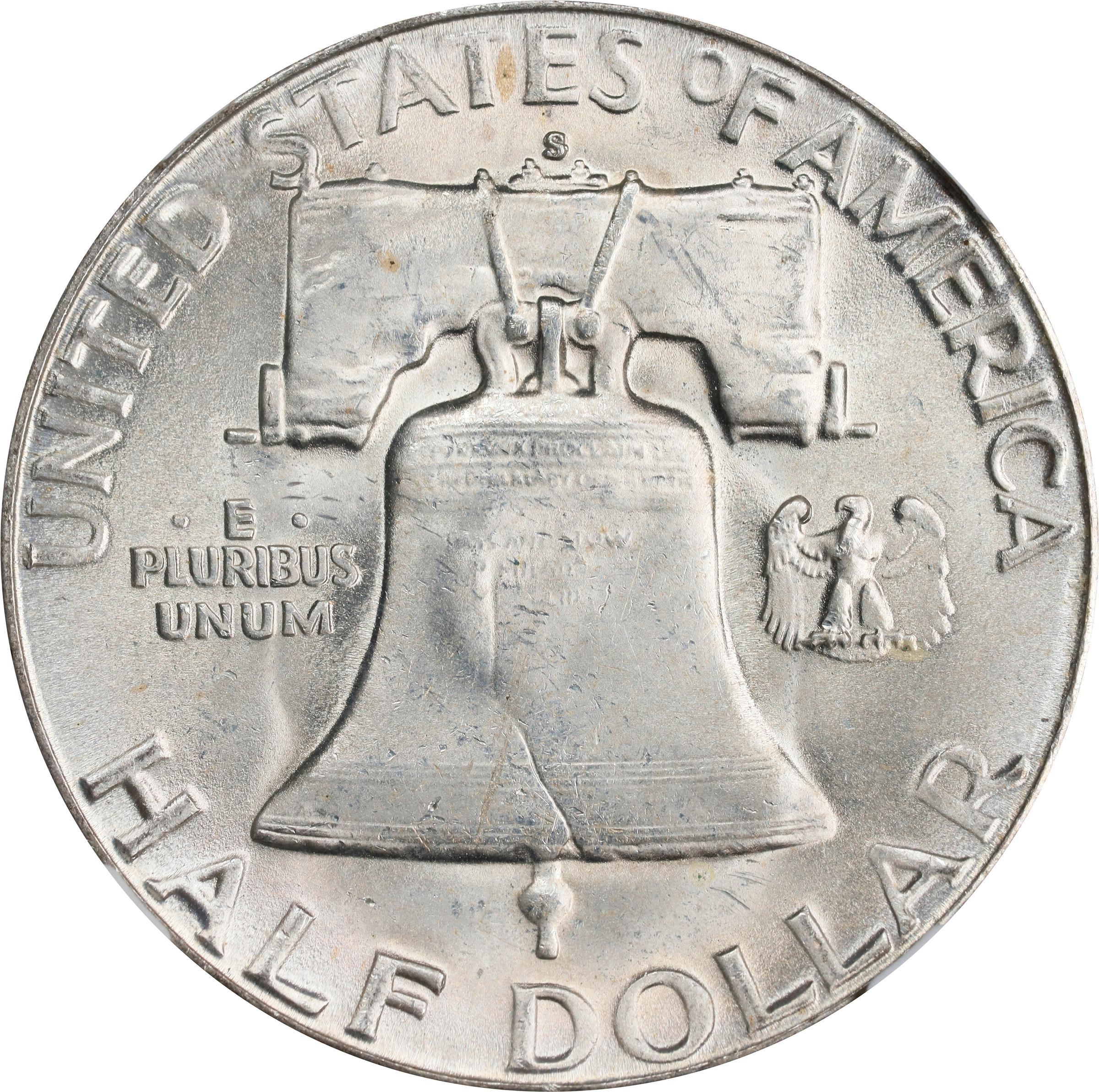 image for: 1952-S/S/S Franklin Half Dollar. FS-501. MS-65 (NGC).