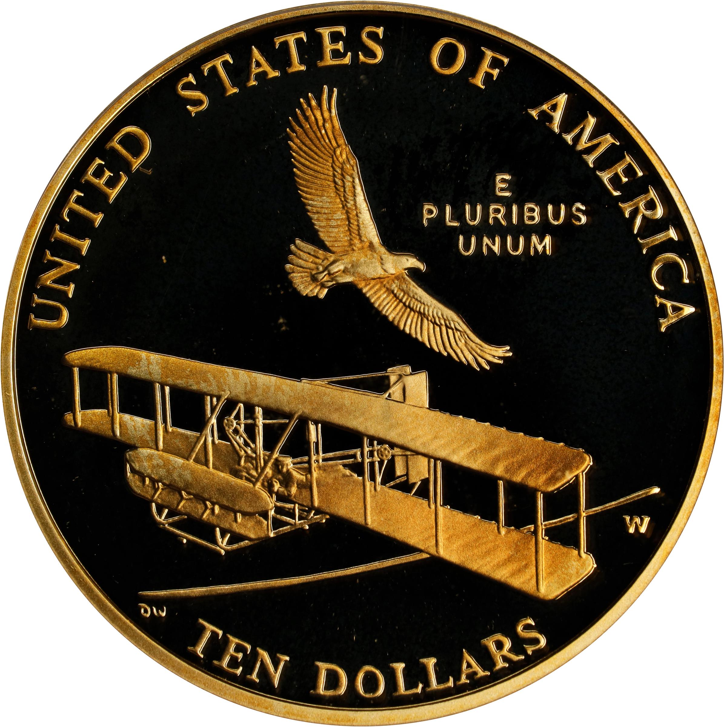 image for: 2003-W First Flight Centennial Gold $10. Proof-70 Deep Cameo (PCGS).