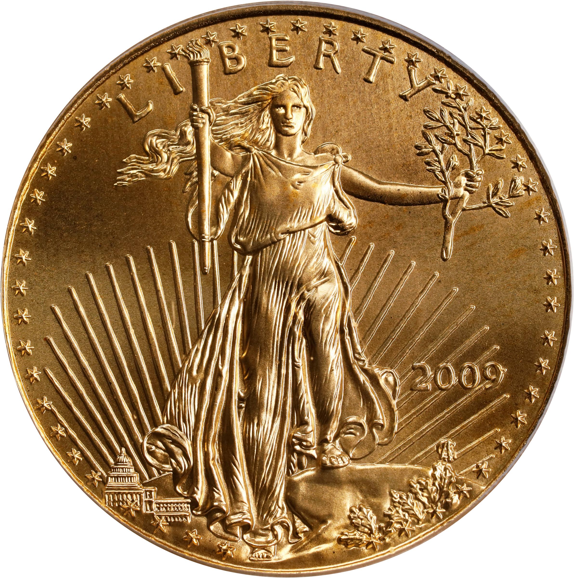 image for: 2009 Half-Ounce Gold Eagle. First Strike. MS-70 (PCGS).
