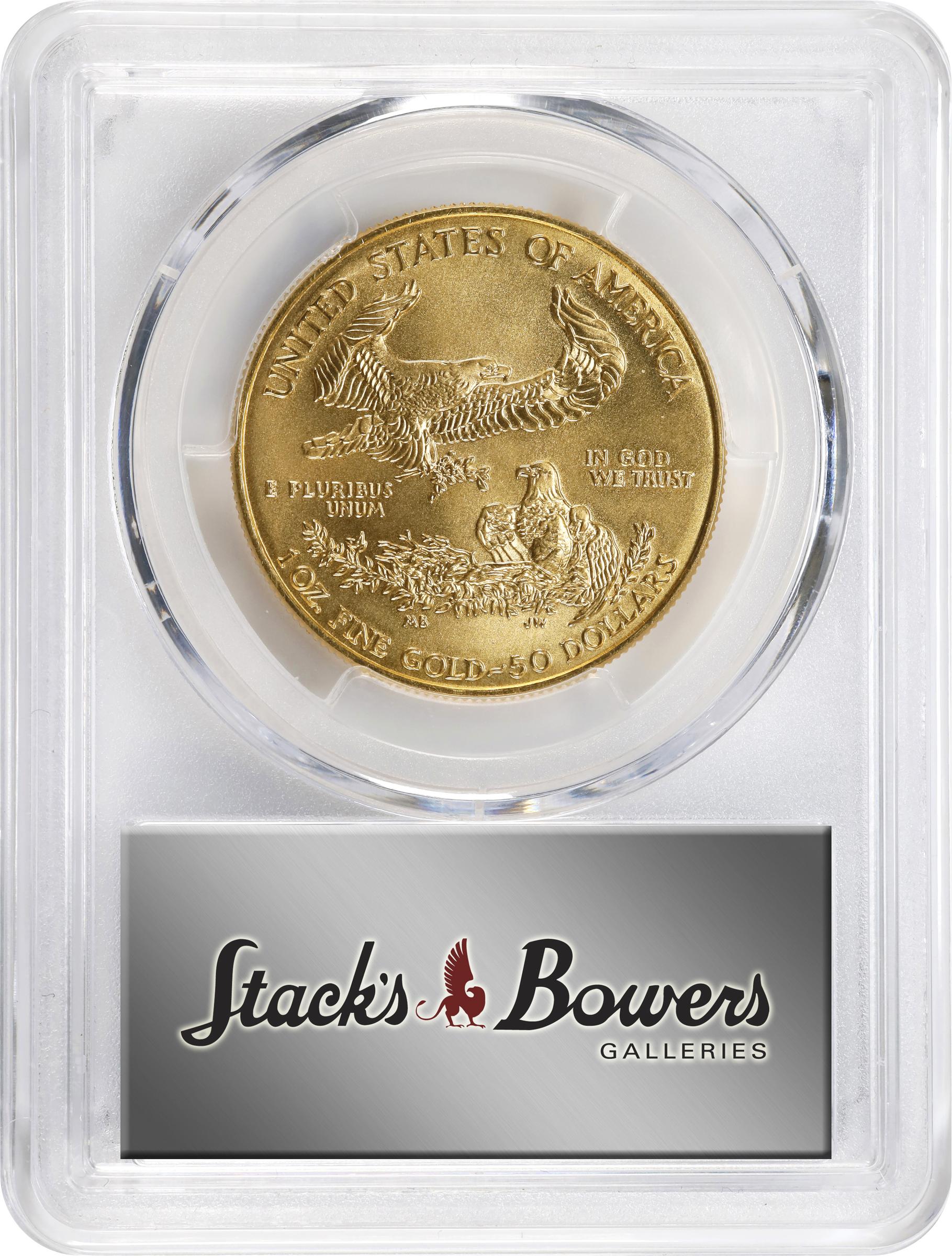 image for: 2005 One-Ounce Gold Eagle. MS-69 (PCGS).