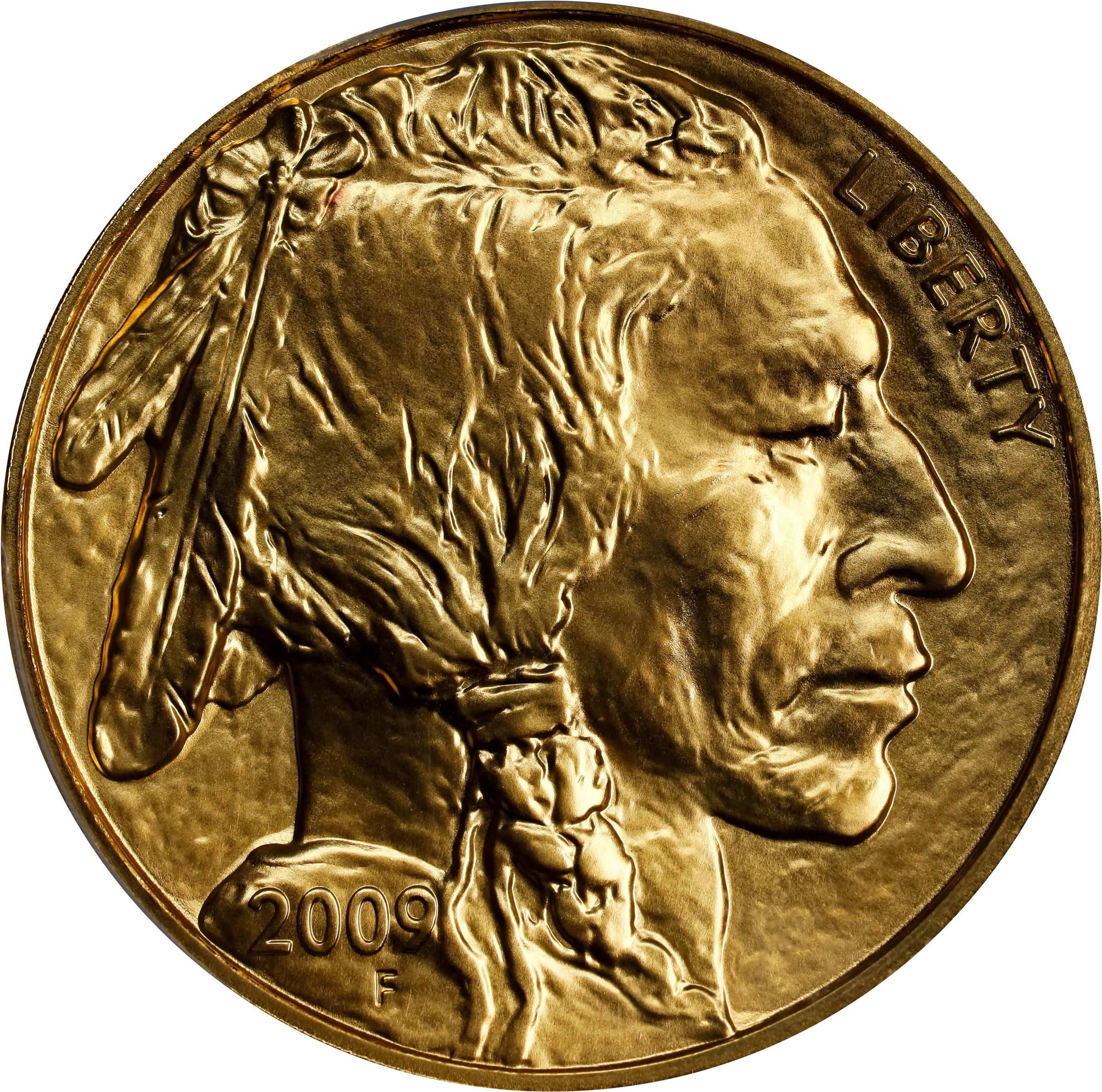 image for: 2009 One-Ounce Gold Buffalo. First Strike. MS-70 (PCGS).