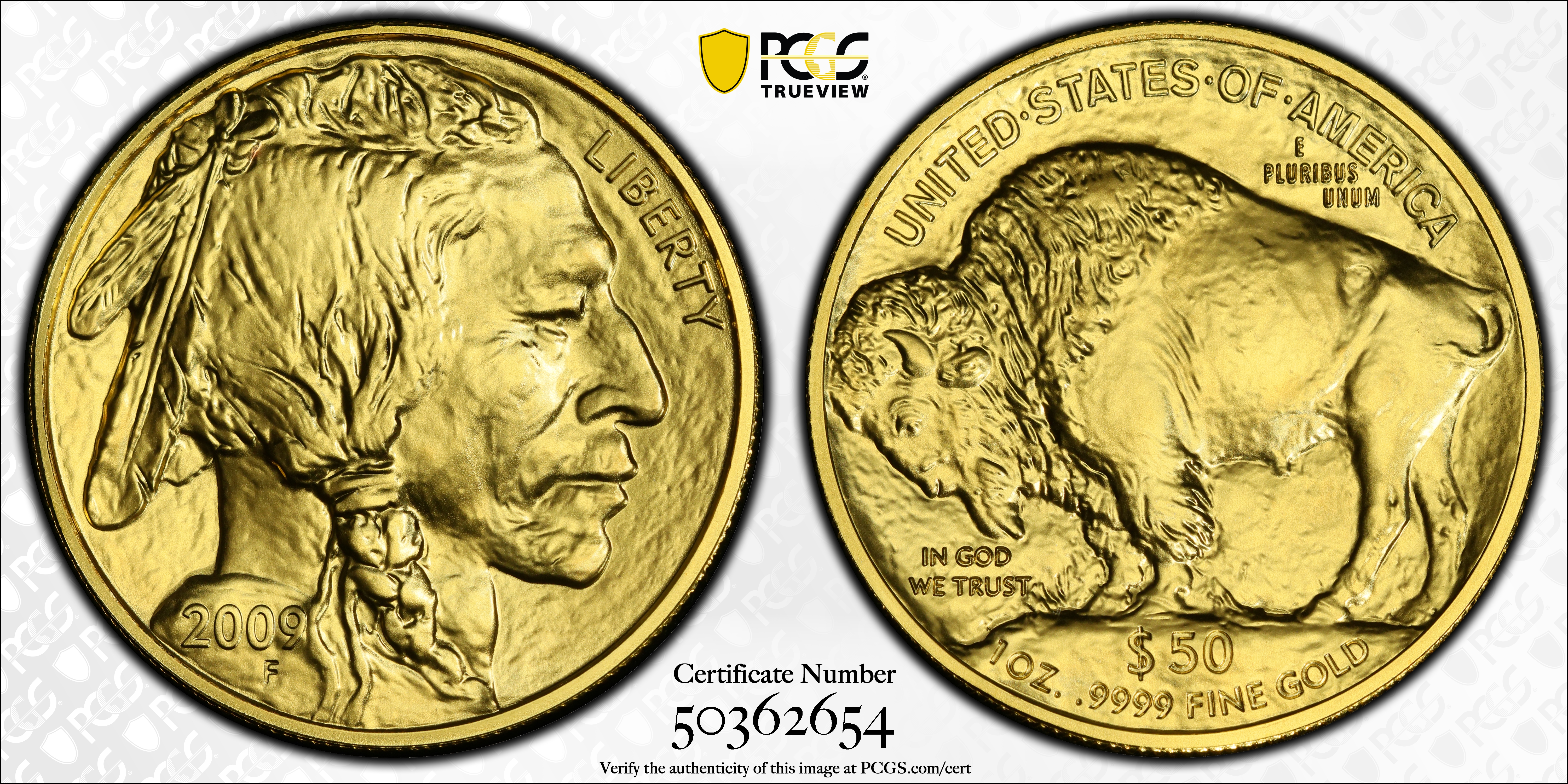 image for: 2009 One-Ounce Gold Buffalo. First Strike. MS-70 (PCGS).