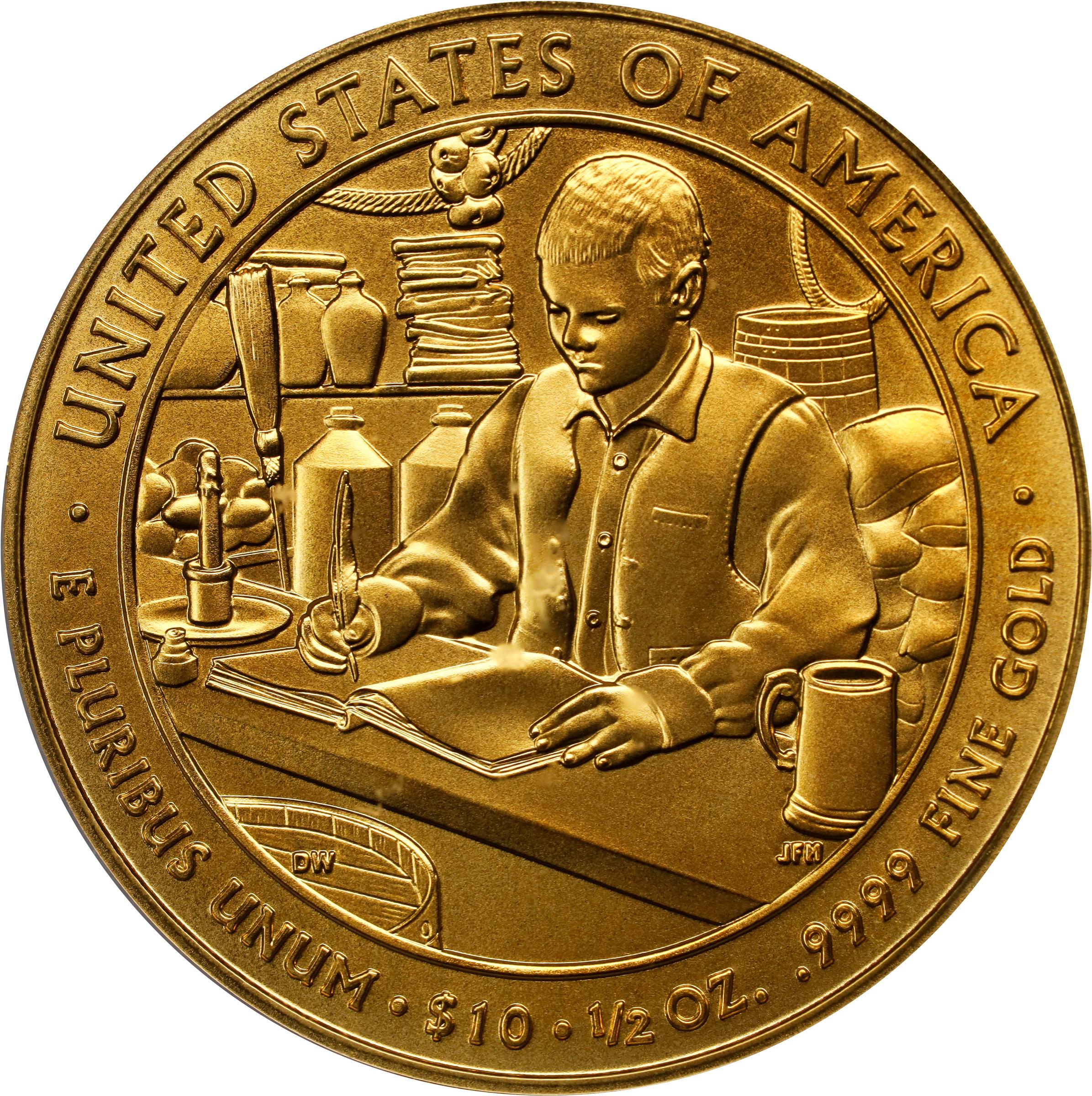 image for: 2010-W First Spouse Gold Bullion Coin. James Buchanan's Liberty. First Strike. MS-70 (PCGS).