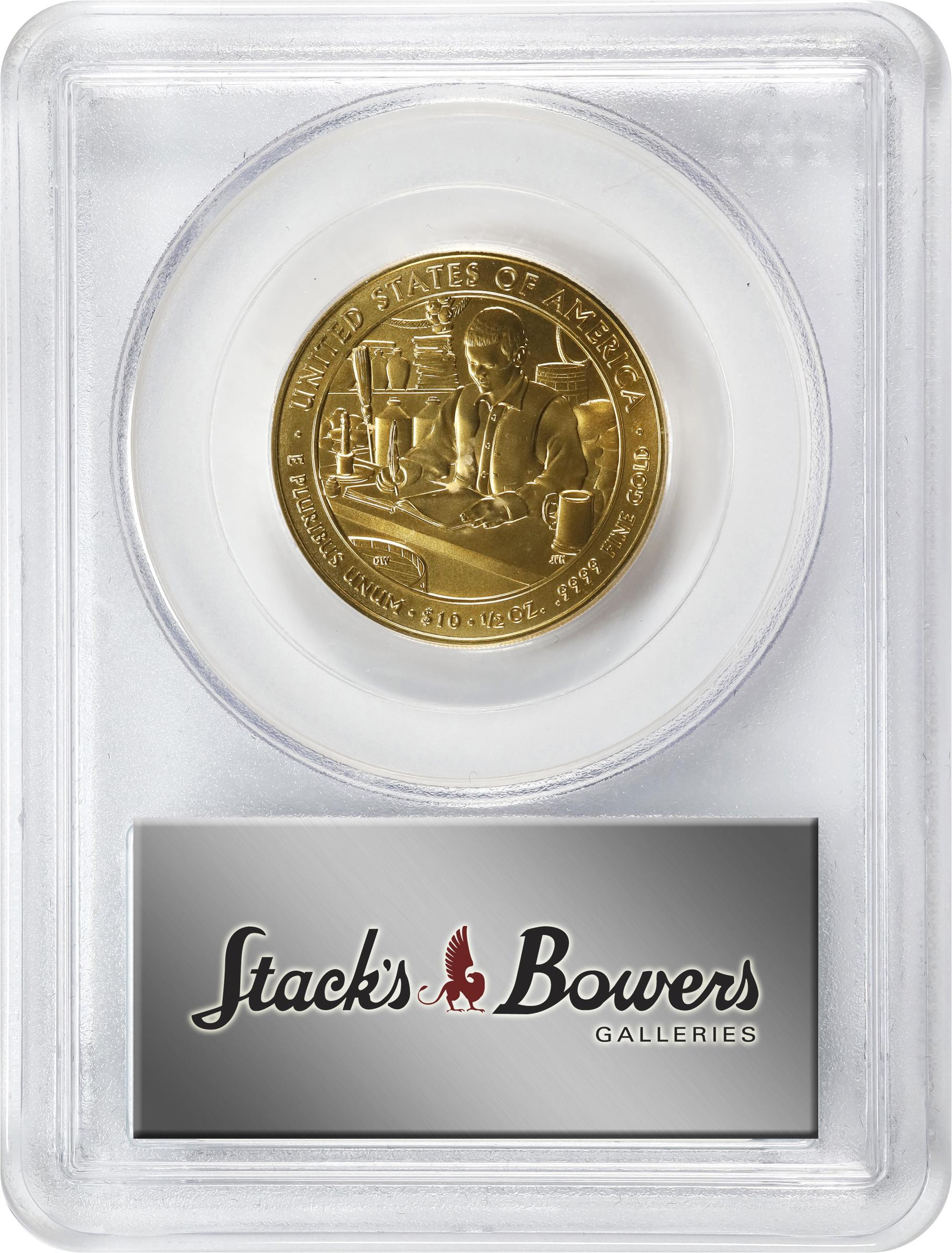 image for: 2010-W First Spouse Gold Bullion Coin. James Buchanan's Liberty. First Strike. MS-70 (PCGS).