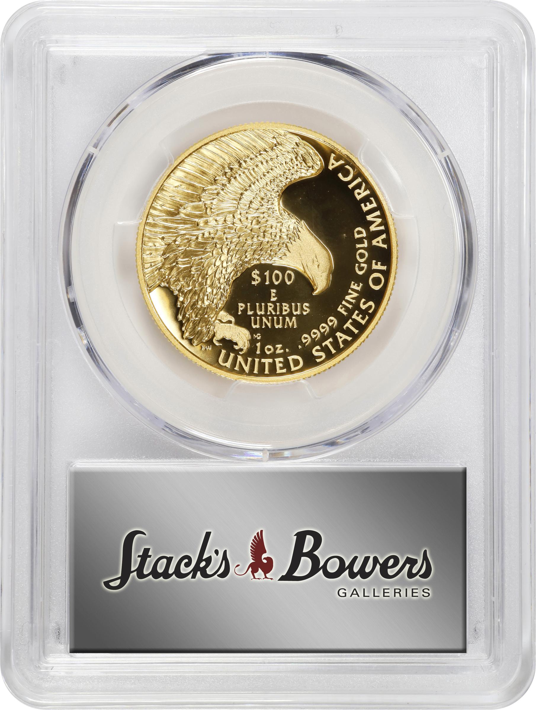 image for: 2019-W American Liberty High Relief $100 Gold Coin. Specimen-70 PL (PCGS).