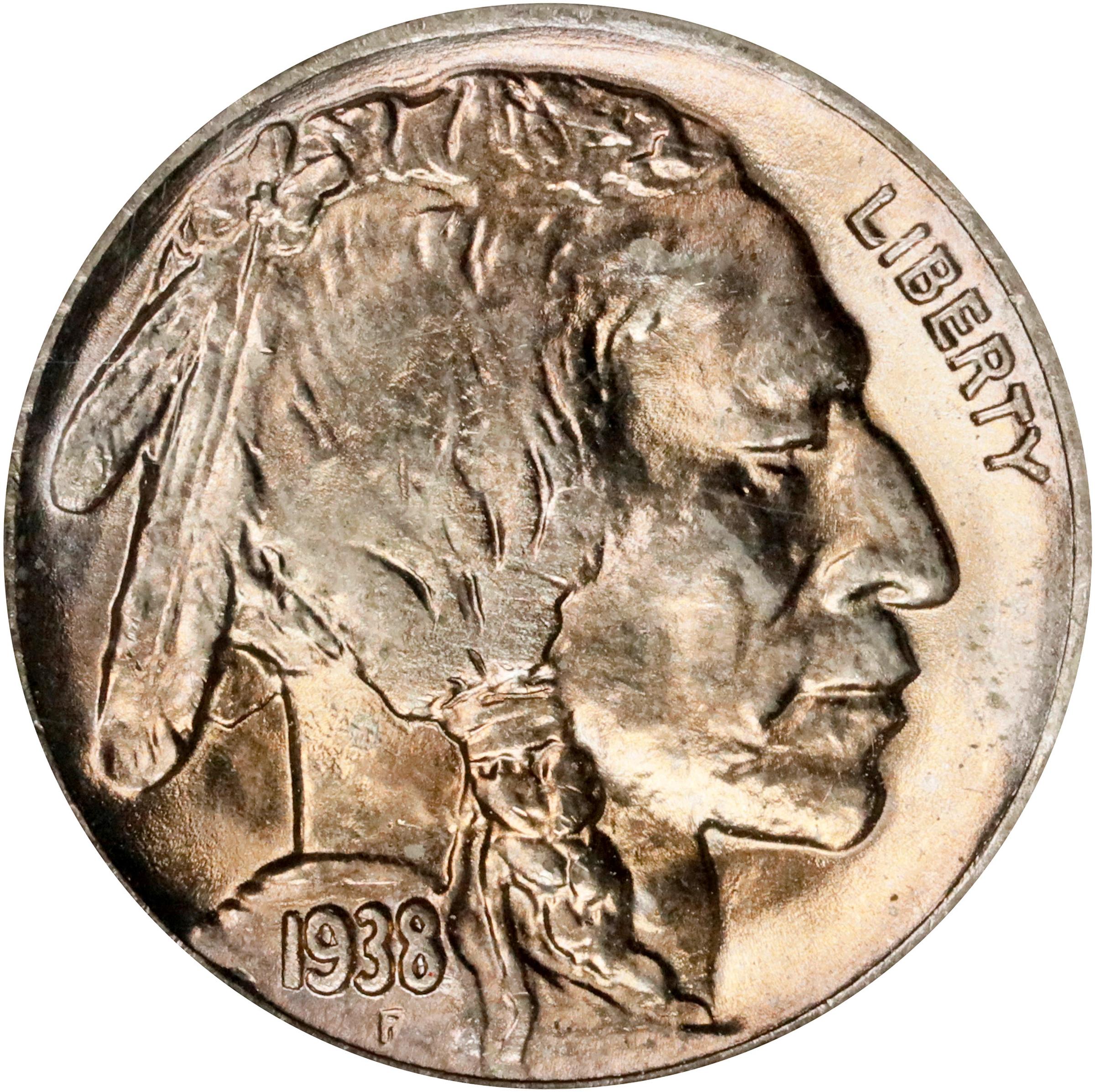 1938-D Buffalo Nickel. MS-64 (ANACS). OH.