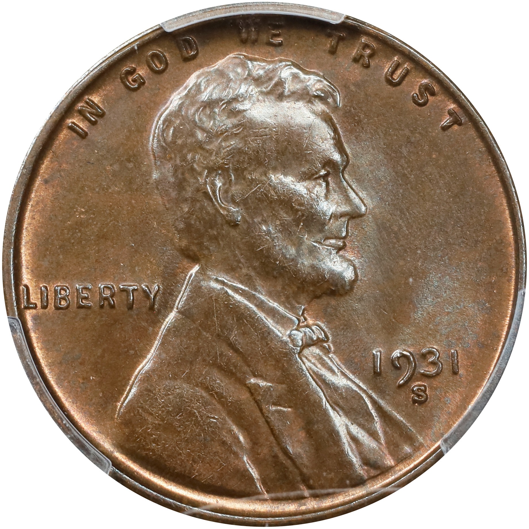 1931-S Lincoln Cent. MS-65 BN (PCGS).