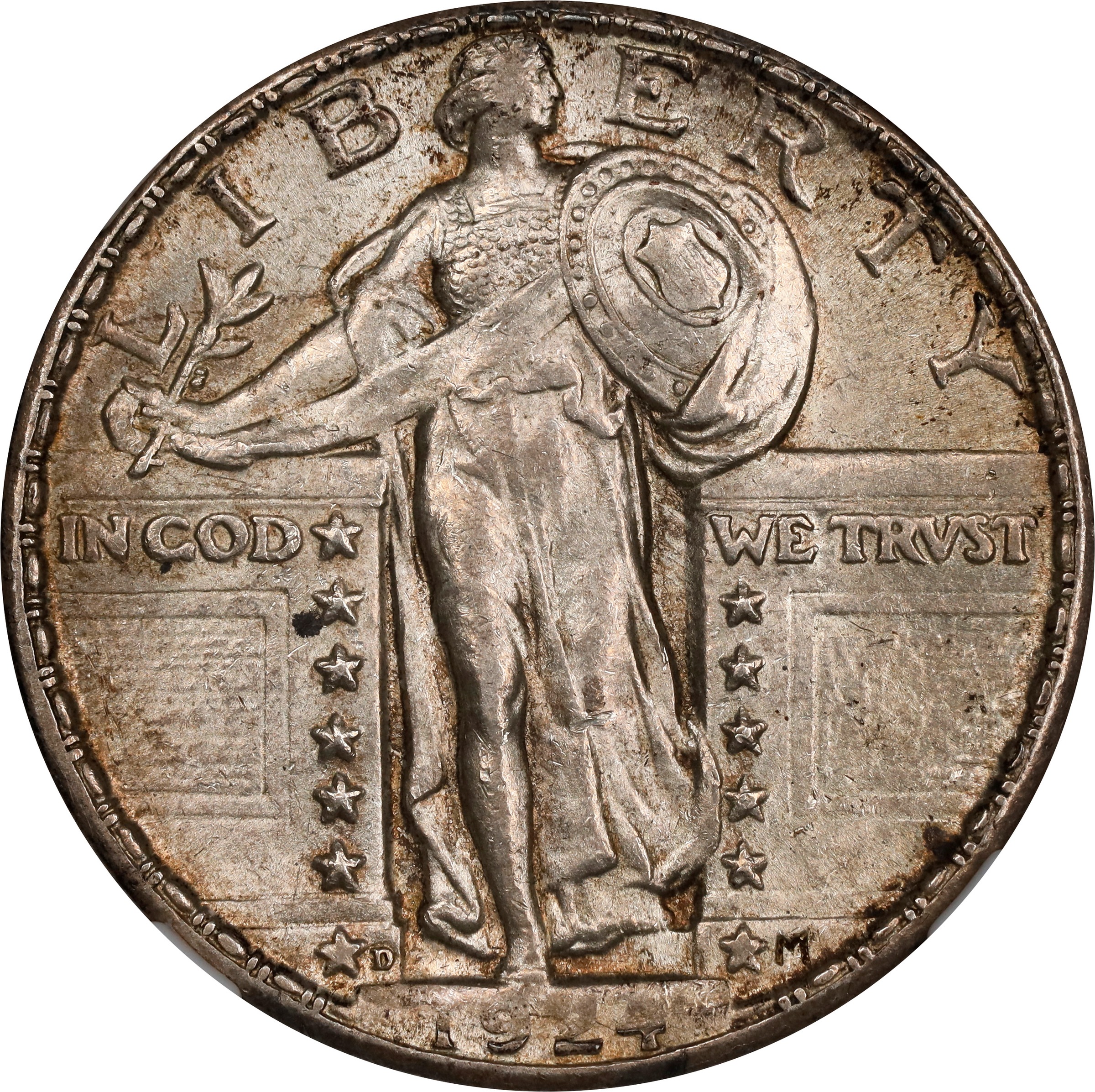 1924-D Standing Liberty Quarter. MS-62 (NGC).