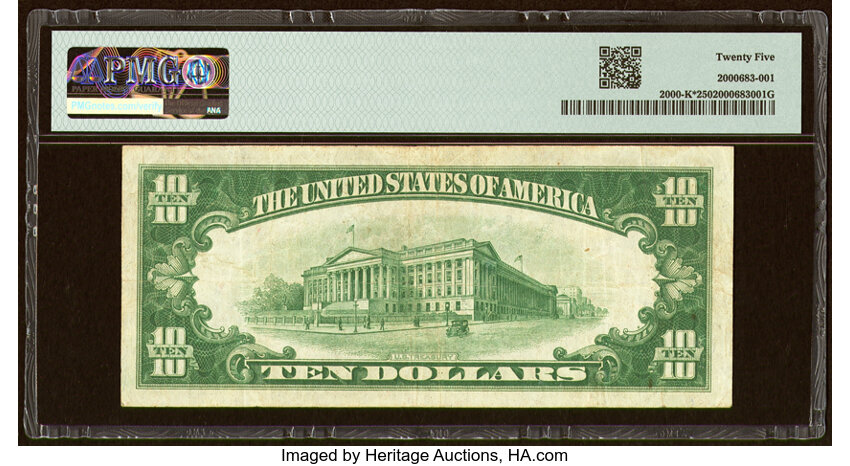 image for: Fr. 2000-K* $10 1928 Federal Reserve Star Note. PMG Very Fine 25....