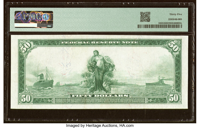 image for: Fr. 1035 $50 1914 Federal Reserve Note PMG Choice Very Fine 35....