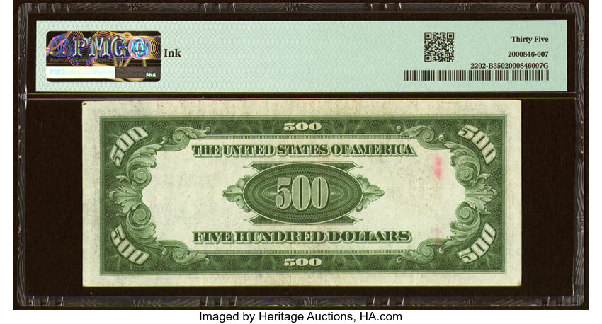 image for: Fr. 2202-B $500 1934A Federal Reserve Note. PMG Choice Very Fine 35....