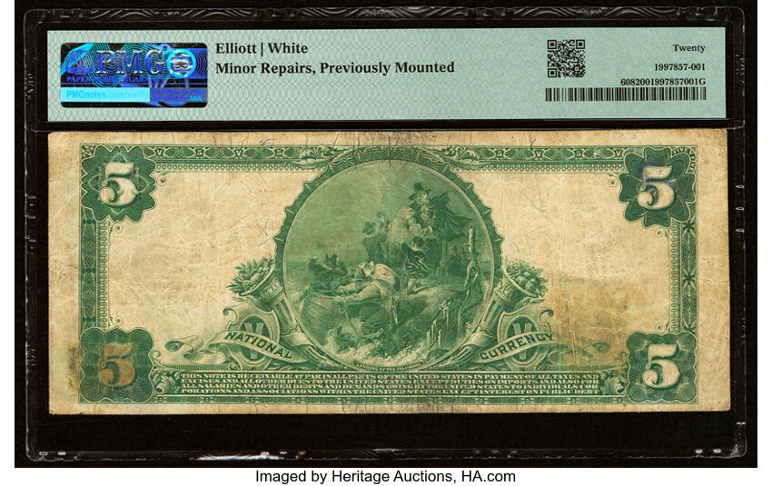 image for: Hammond, LA - $5 1902 Plain Back Fr. 608 The Citizens National Bank Ch. # 11977 PMG Very Fine 20....