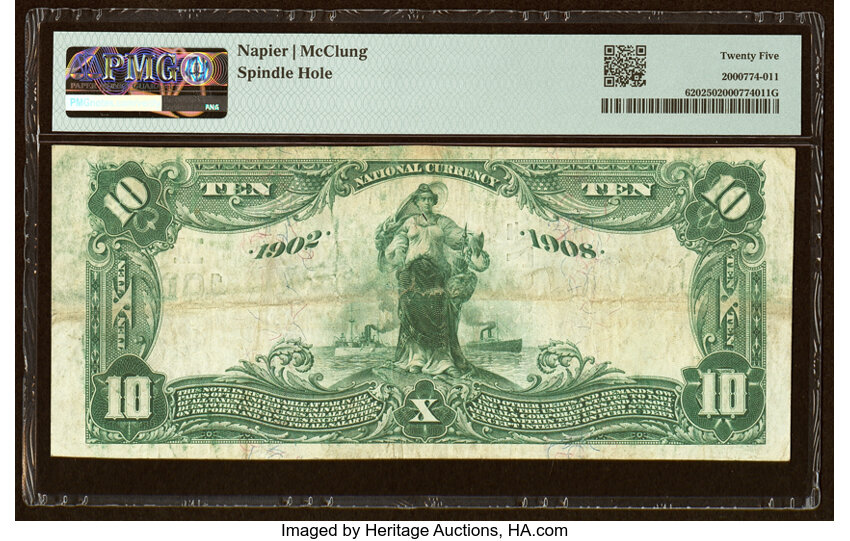 image for: Springfield, MO - $10 1902 Date Back Fr. 620 The McDaniel National Bank Ch. # (M)10074 PMG Very Fine 25....