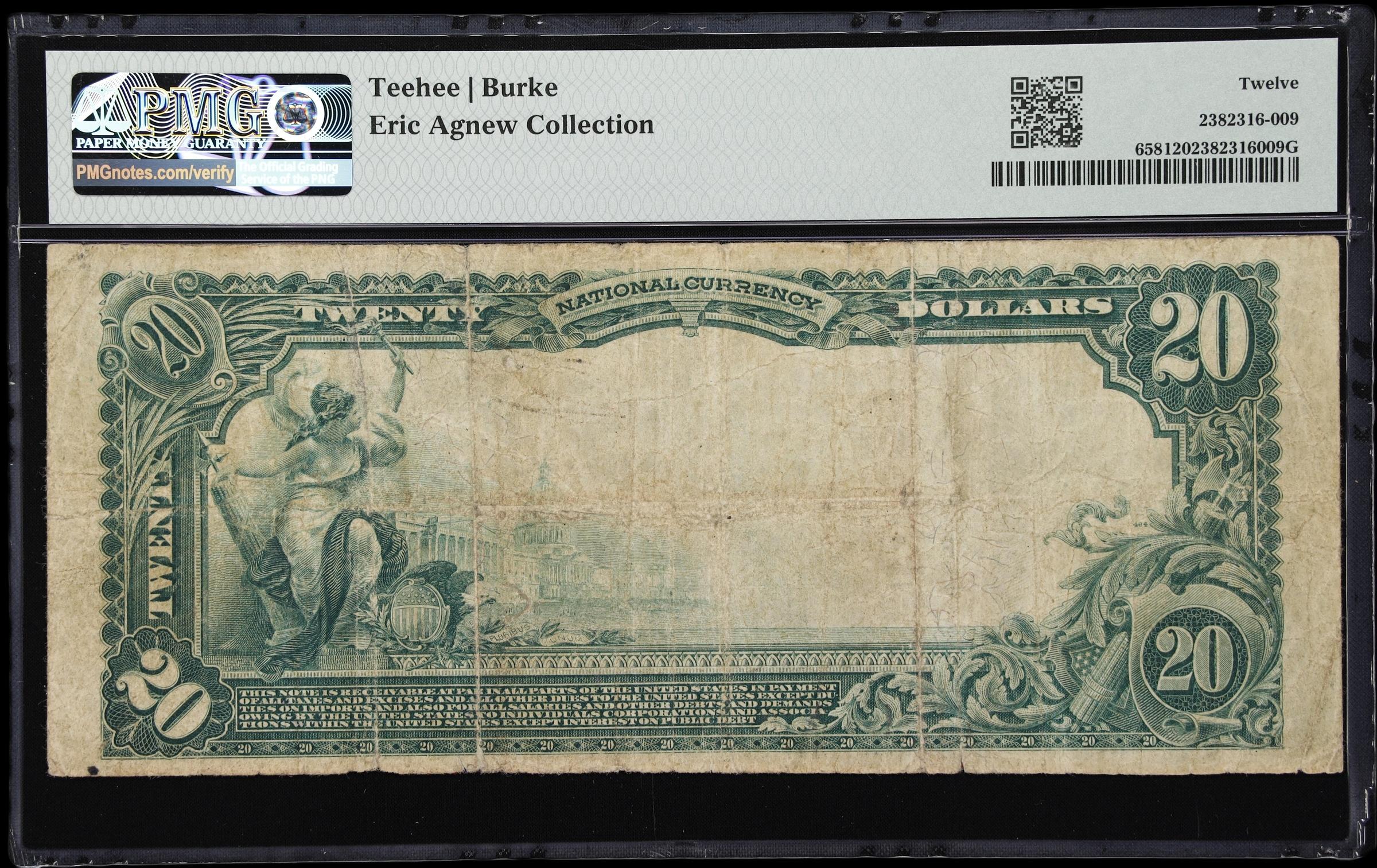 image for: Bakersfield, California. $20 1902 Plain Back. Fr. 658. First NB. Charter #11327. PMG Fine 12.