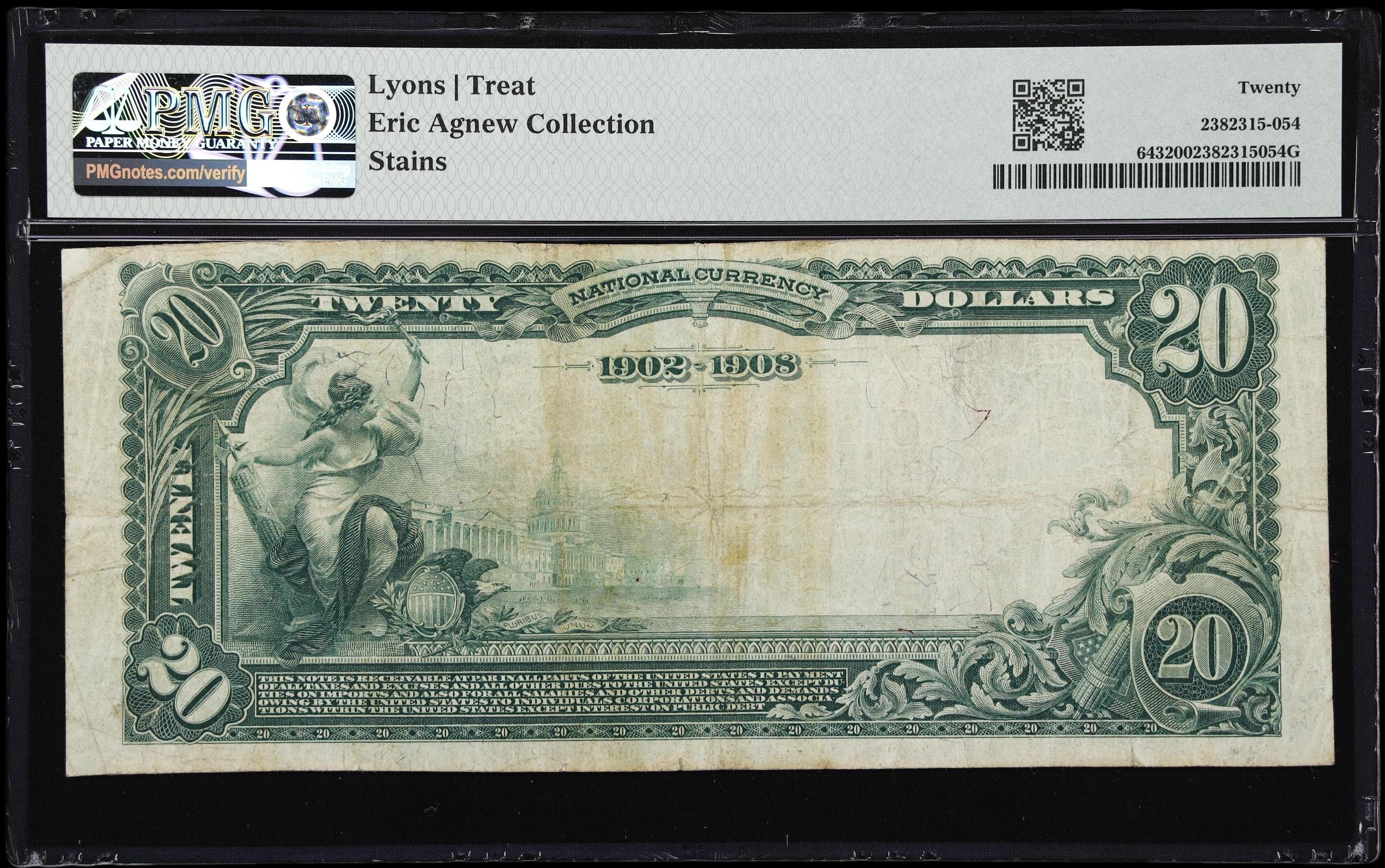 image for: Berkeley, California. $20 1902 Date Back. Fr. 643. Berkeley NB. Charter #7849. PMG Very Fine 20.