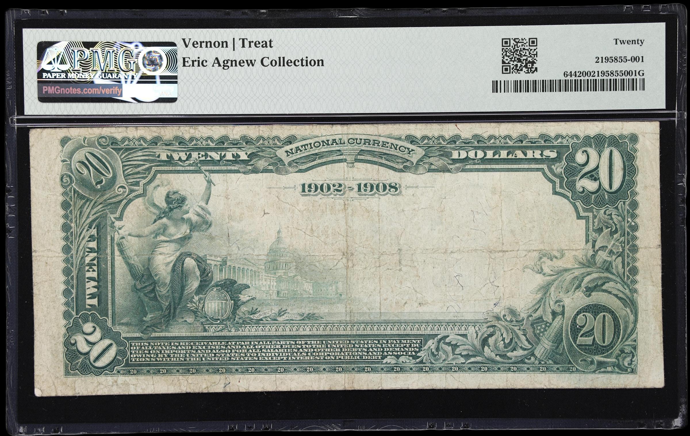 image for: San Francisco, California. $20 1902 Date Back. Fr. 644. London Paris NB. Charter #9174. PMG Very Fine 20.