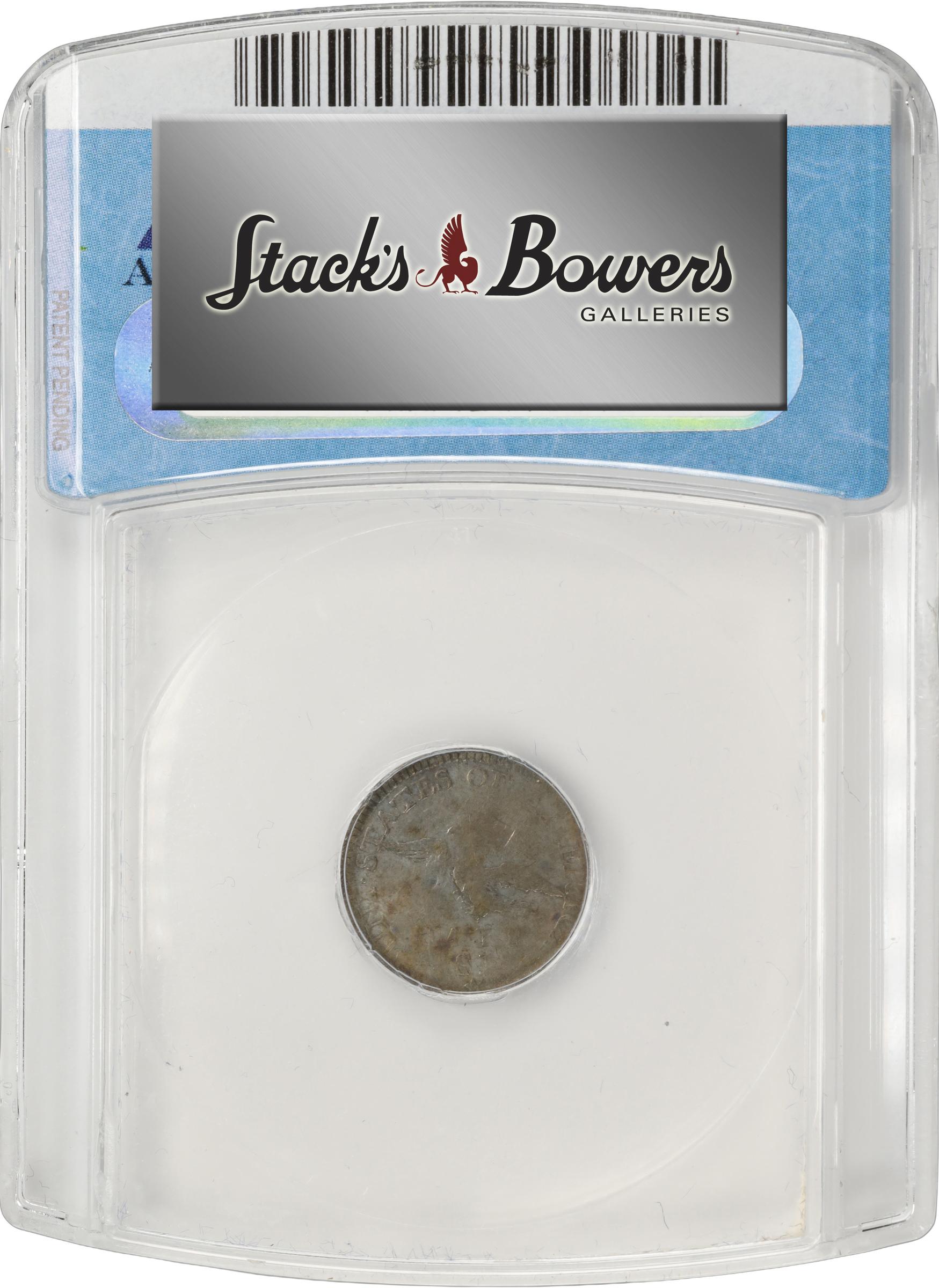 image for: 1792 Half Disme. LM-1, Judd-7, Pollock-7. Rarity-4. Fine-15 (ANACS).