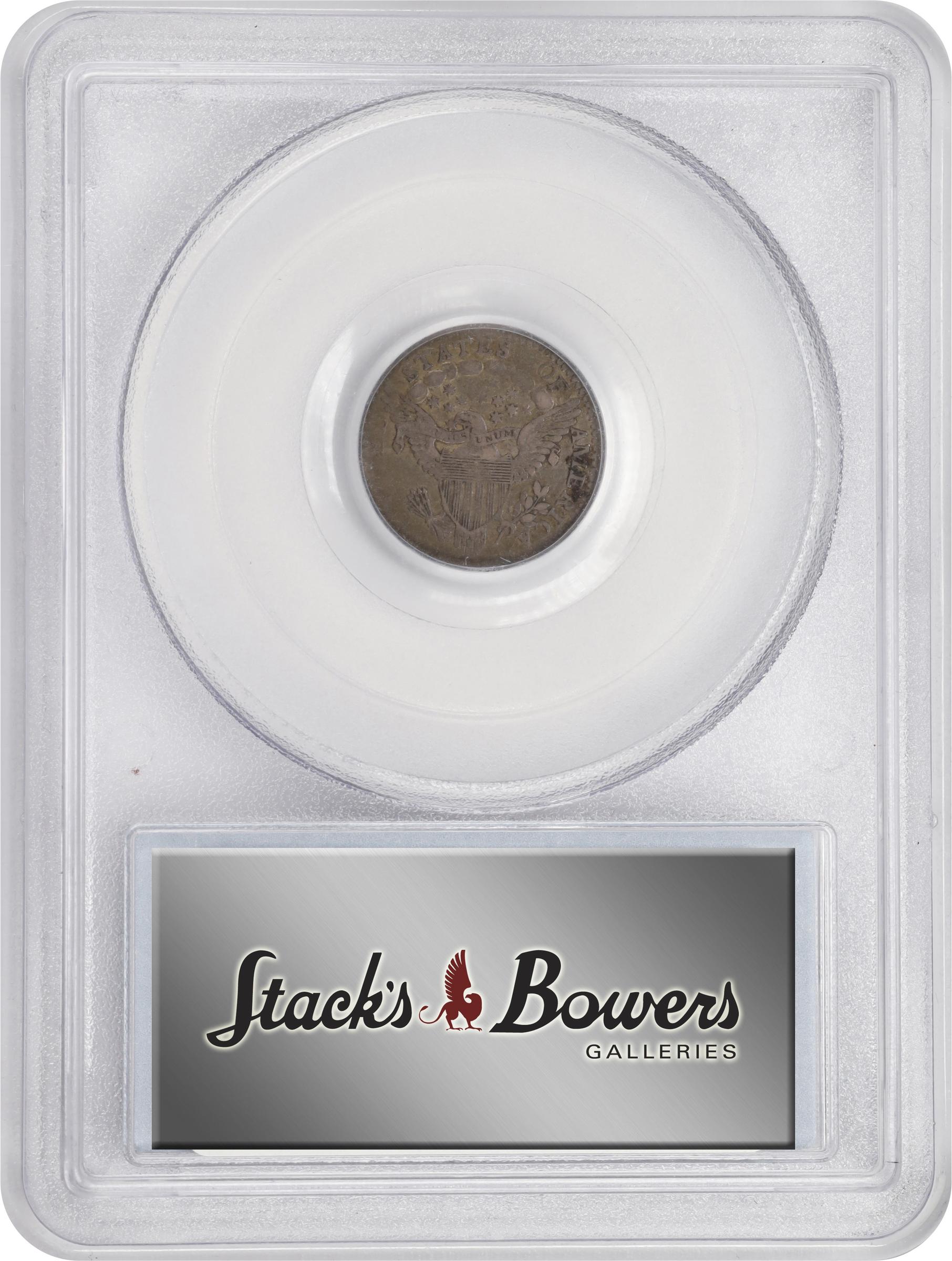 image for: 1801 Draped Bust Half Dime. LM-2, V-1, 2. Rarity-4. VF-35 (PCGS). CAC.