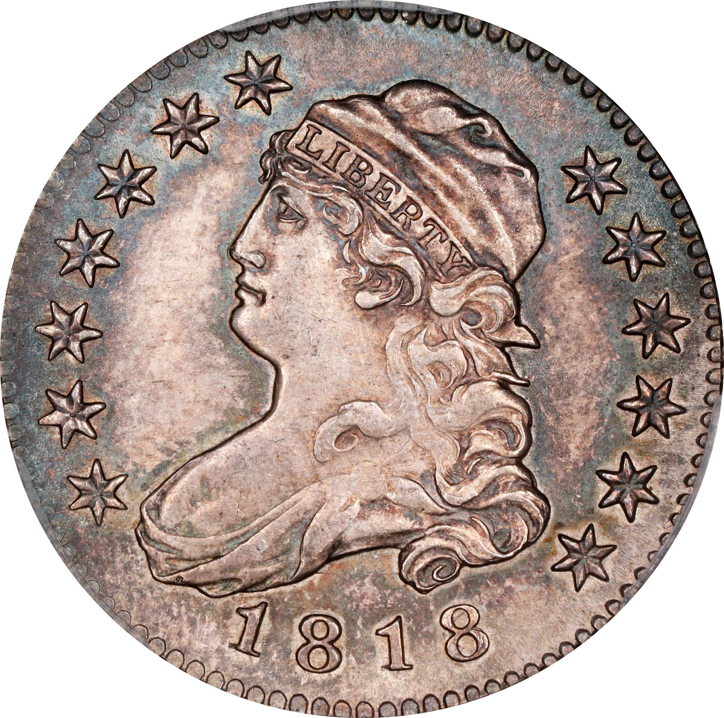 image for: 1818/5 Capped Bust Quarter. B-1. Rarity-2. MS-64 (PCGS). CAC.