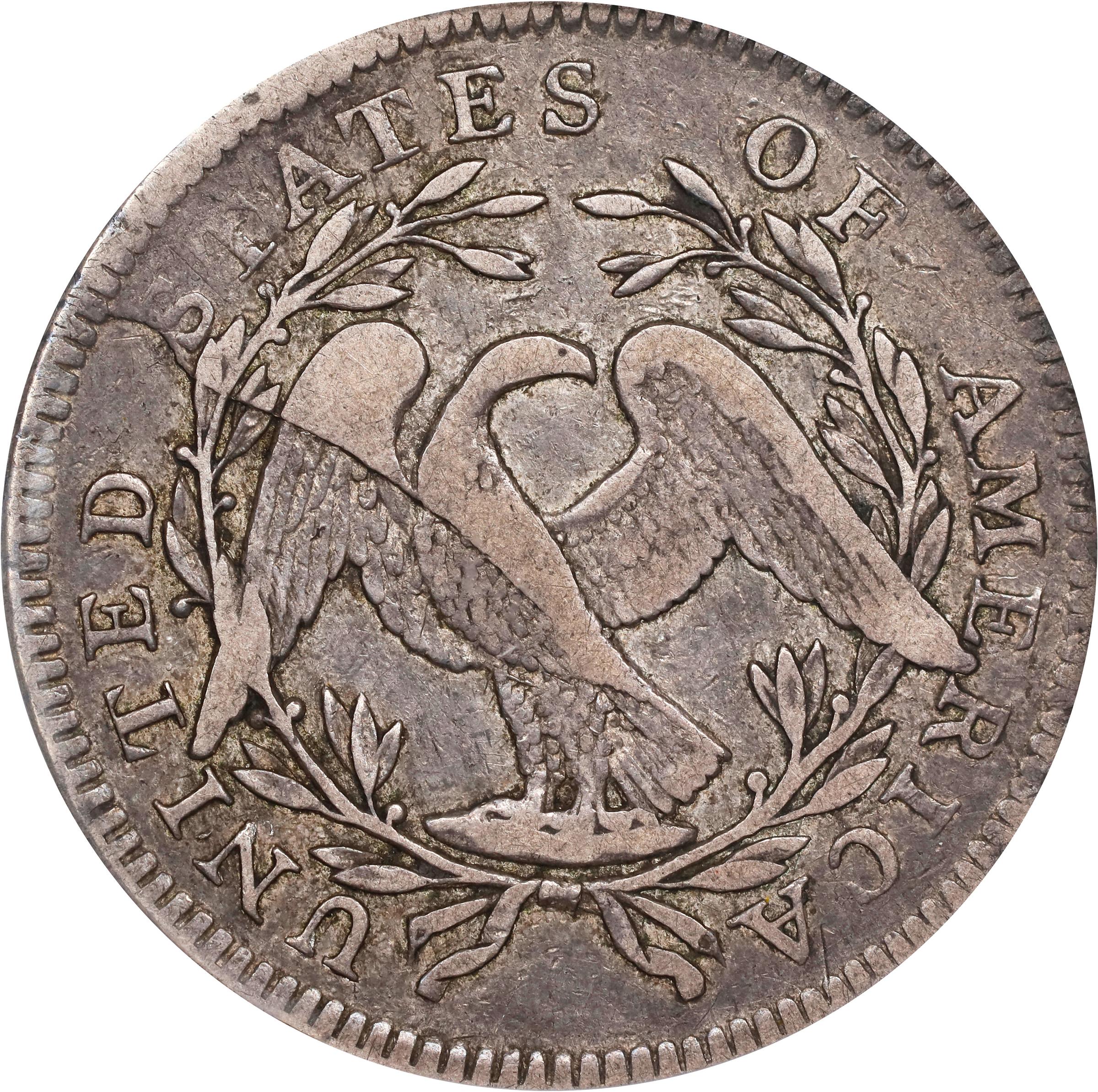 image for: 1795 Flowing Hair Half Dollar. O-111, T-19. Rarity-4+. Recut Date, Three Leaves. VF-30 (PCGS). CAC.