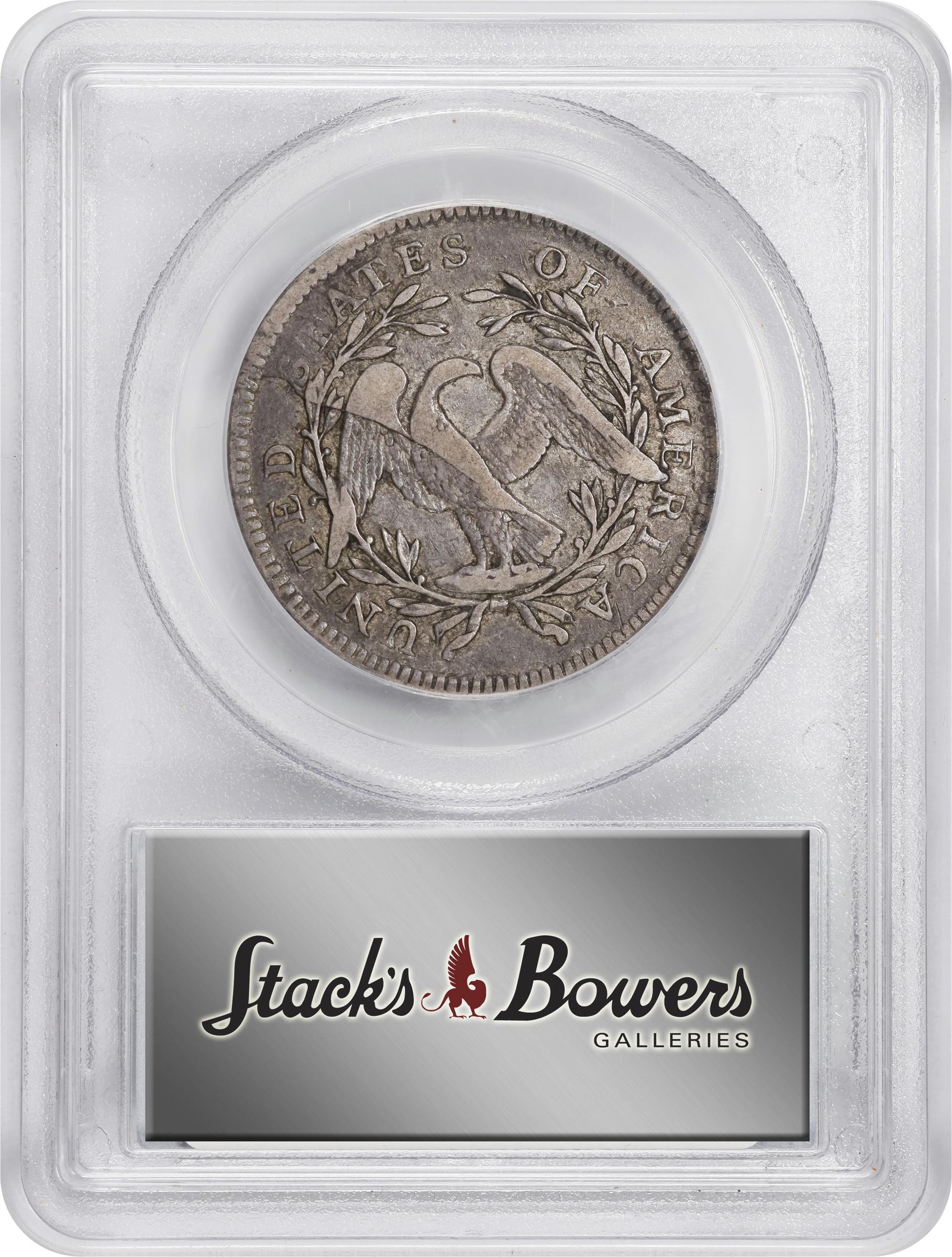 image for: 1795 Flowing Hair Half Dollar. O-111, T-19. Rarity-4+. Recut Date, Three Leaves. VF-30 (PCGS). CAC.