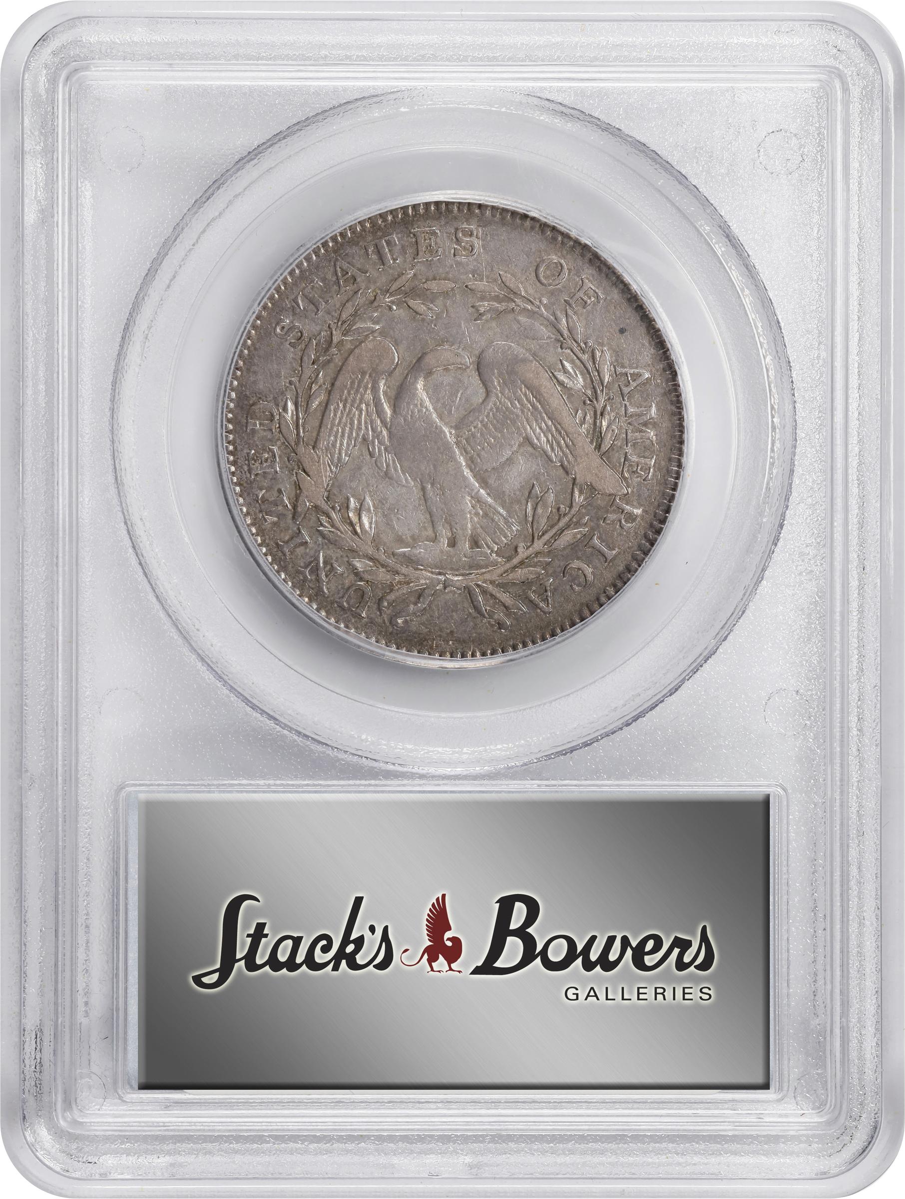 image for: 1795 Flowing Hair Half Dollar. O-126a, T-22. Rarity-4+. Small Head, Two Leaves. VF-35 (PCGS).