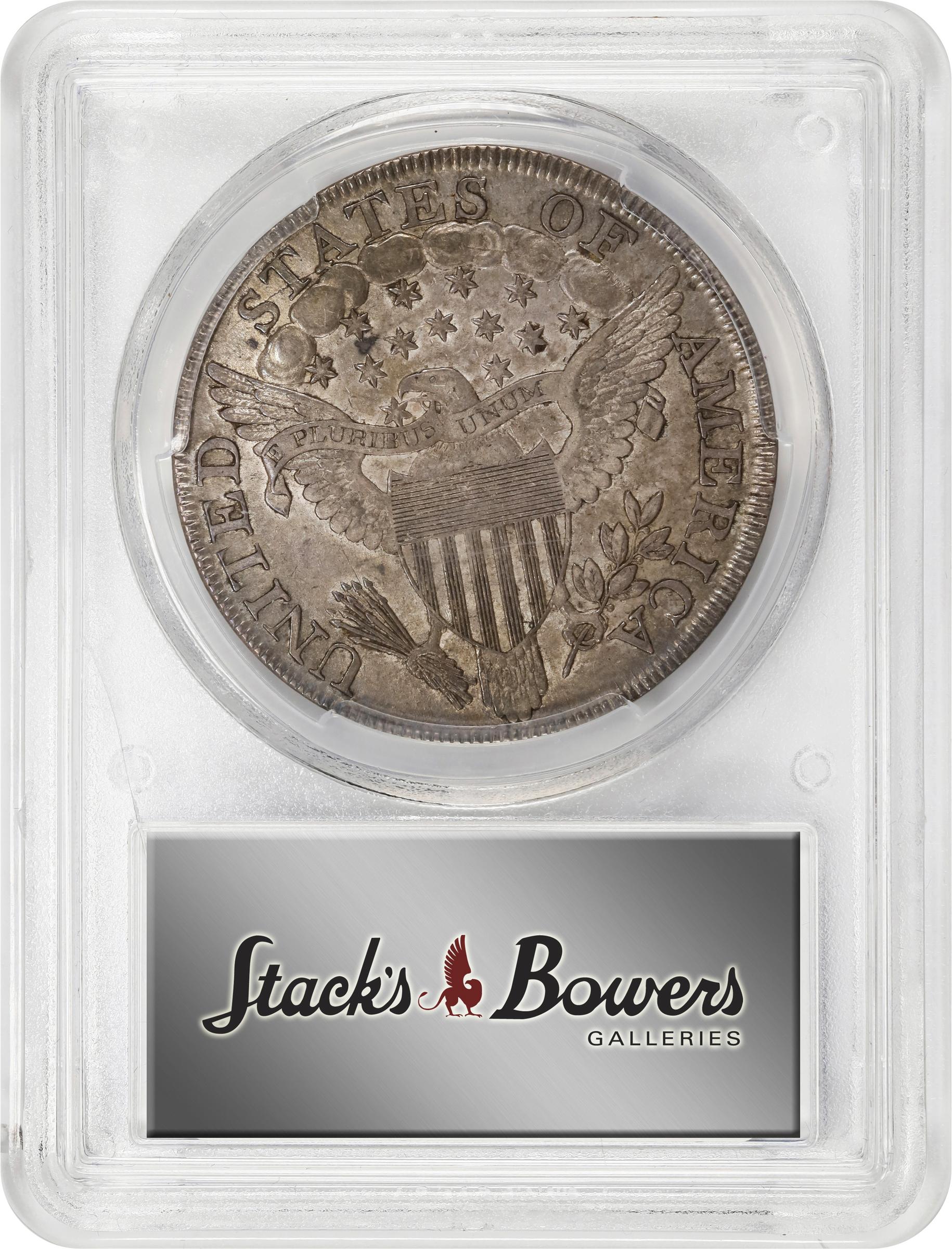 image for: 1801 Draped Bust Silver Dollar. BB-211, B-1. Rarity-3. AU-53 (PCGS).