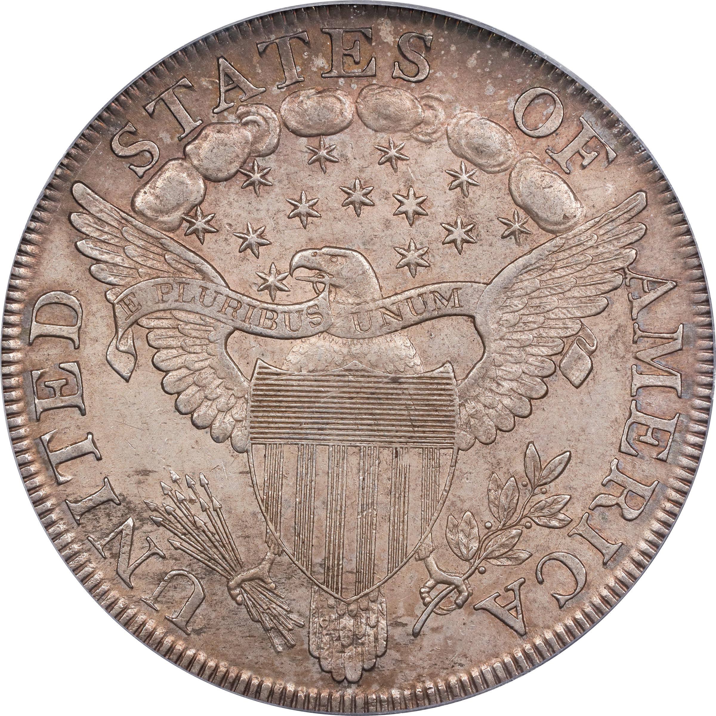 image for: 1802/1 Draped Bust Silver Dollar. BB-235, B-9. Rarity-5. AU-53 (PCGS).