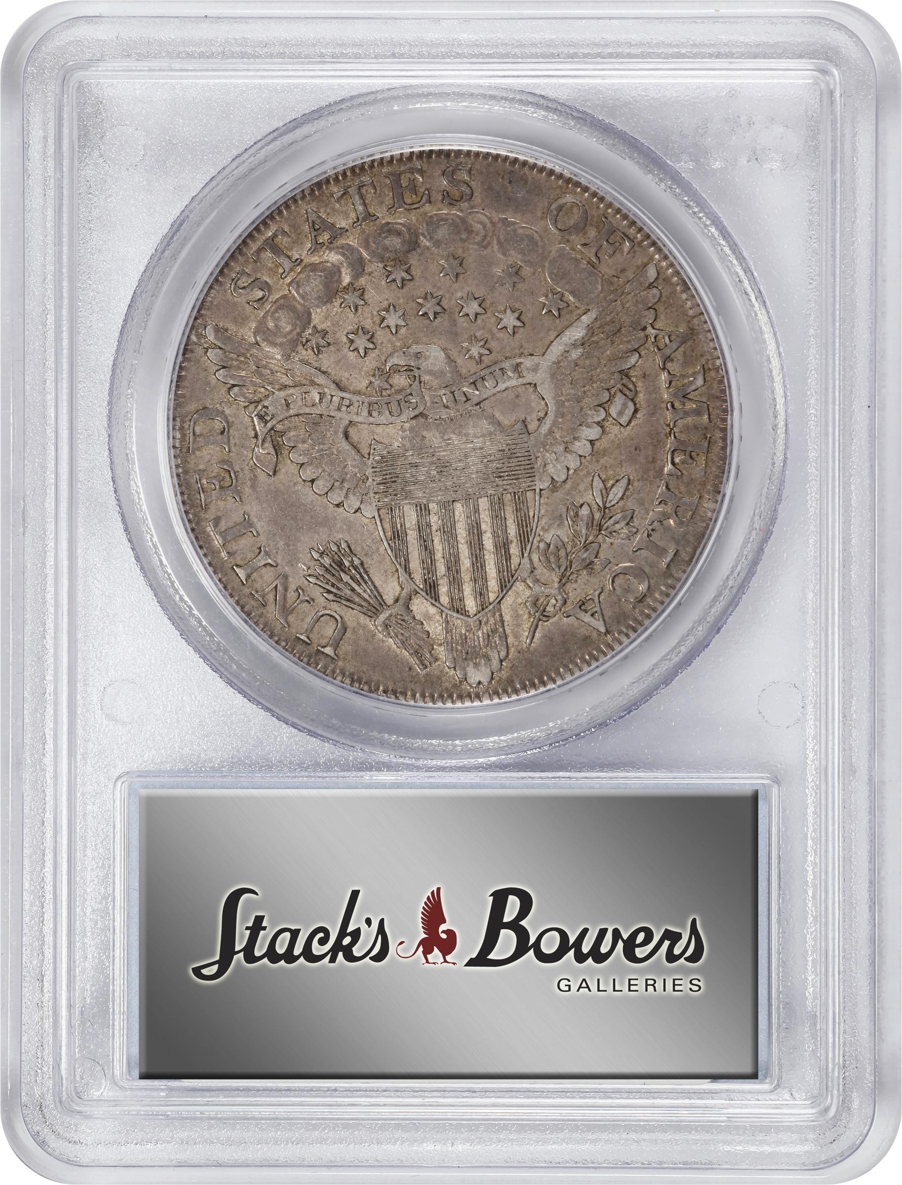 image for: 1802 Draped Bust Silver Dollar. BB-241, B-6. Rarity-1. Narrow Date. AU-50 (PCGS).