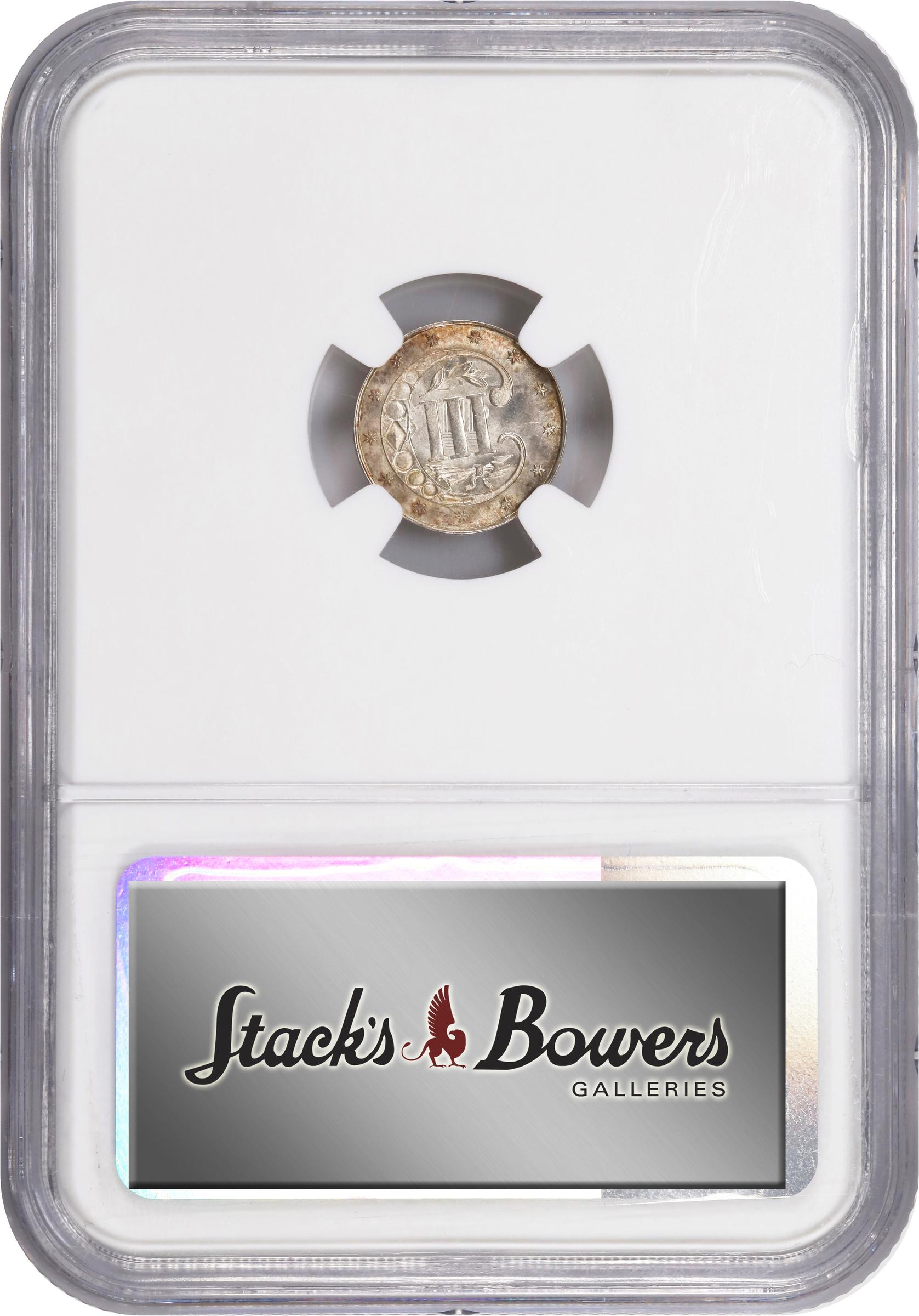 image for: 1862/1 Silver Three-Cent Piece. FS-301. MS-67+ (NGC).