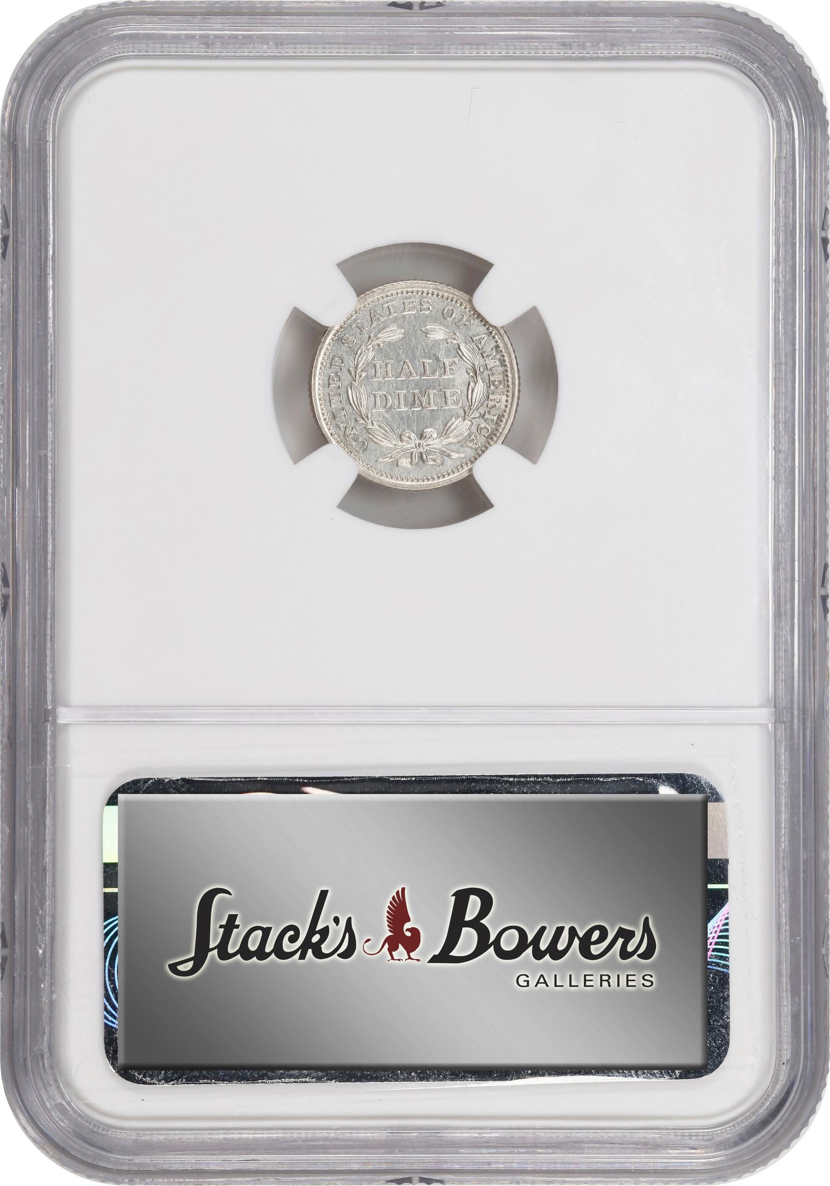 image for: 1853 Liberty Seated Half Dime. Arrows. Proof-61 (NGC).