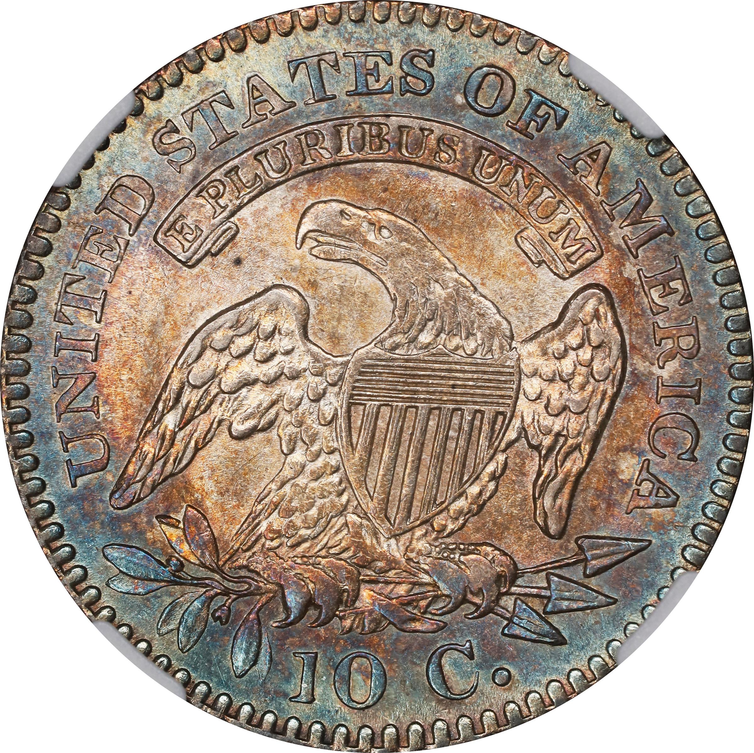 image for: 1823/2 Capped Bust Dime. JR-1. Rarity-3. Small Es. MS-65 (NGC).