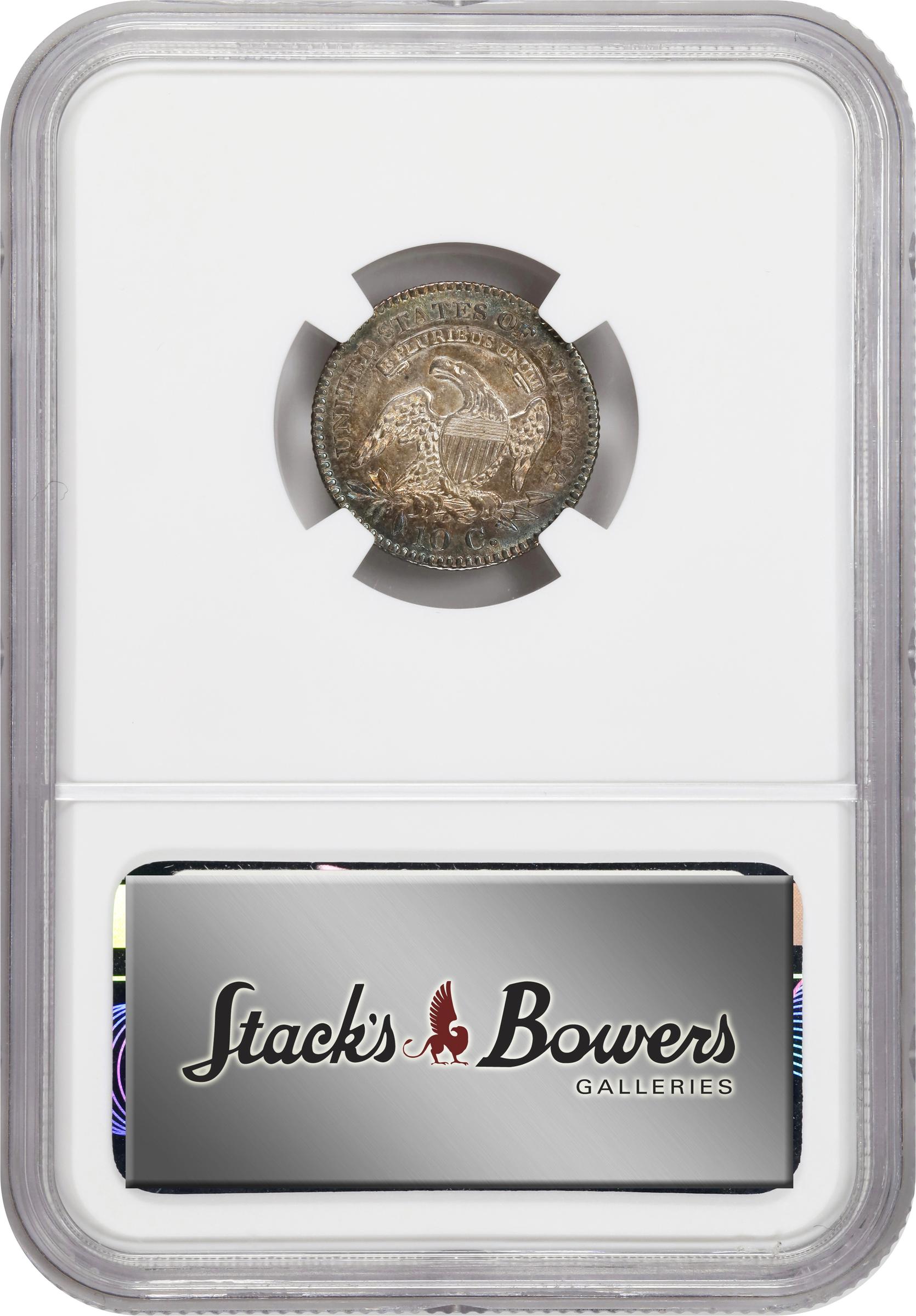 image for: 1823/2 Capped Bust Dime. JR-1. Rarity-3. Small Es. MS-65 (NGC).